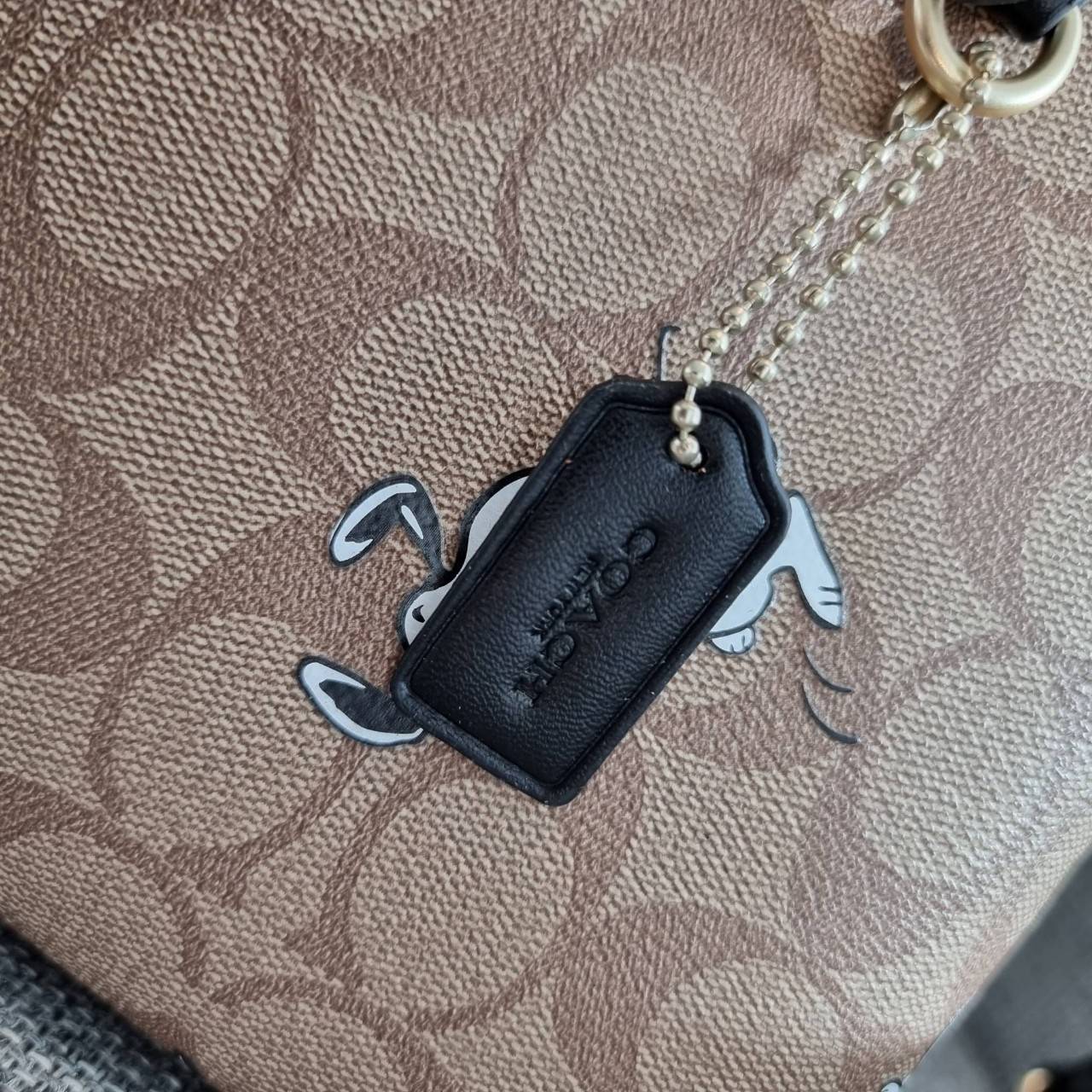 OUTLET 】COACH C4250 MOLLIE TOTE 25 IN SIGNATURE CANVAS WITH SNOOPY ใหม่ล่าสุด ยังไม่เข้าไทย!! กับรุ่นสุดฮอต ในดีไซน์คอลเลคชั่นใหม่ที่แรงไม่แพ้กัน!! กระเป๋าโท้ทไซส์เล็กตกแต่งลายสนูปพี ที่ใครๆก็หลงรักอย่างท่วมท้น น่ารักน่าใช้มากๆ วัสดุหนังแคนวาสเคลือบลาย ภา