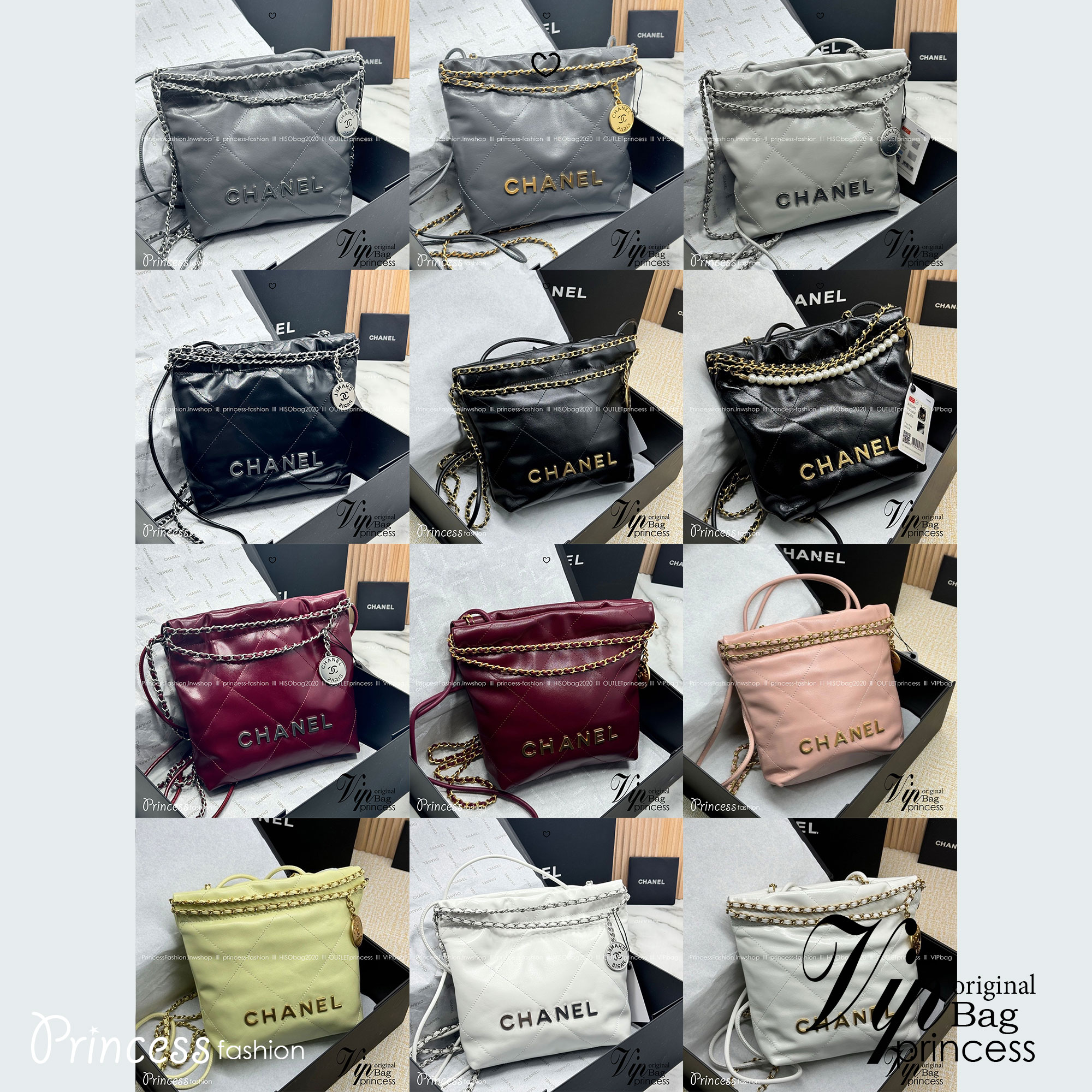 พร้อมส่ง 11 สี ORI หนังแท้ | CHANEL 22 Mini Handbag กระเป๋าสะพายสุดหรู รุ่นยอดนิยม 🤍 เกรดออริจินอล หนังแท้ ภาพถ่ายจากงานขายจริง ใช้งานต่างประเทศได้