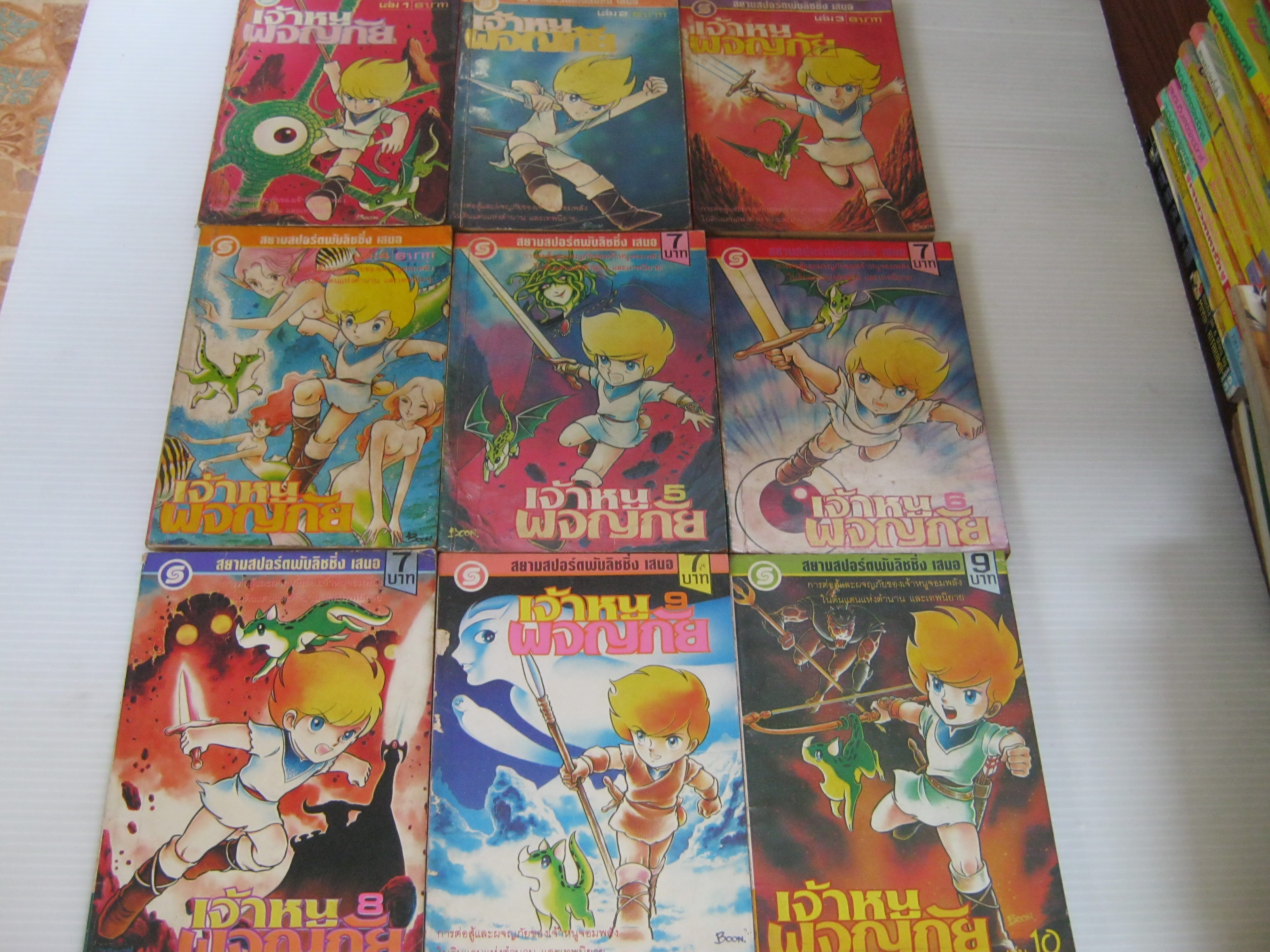 เจ้าชายผจญภัย ชุด เล่ม 1,2,3,4,5,6,8,9,10 ขาดเล่ม 7***สินค้าหมด***