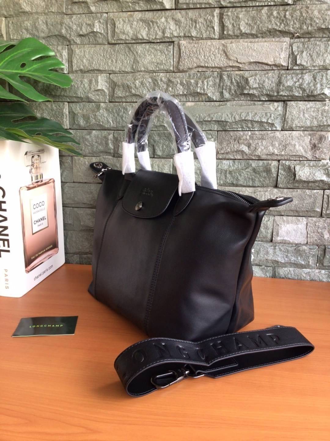 ของแท้ LONGCHAMP LE PLIAGE CUIR TOP HANDLE BAG S รุ่น 1512 กระเป๋าถือขนาดกำลังดี วัสดุหนังแกะ Metis