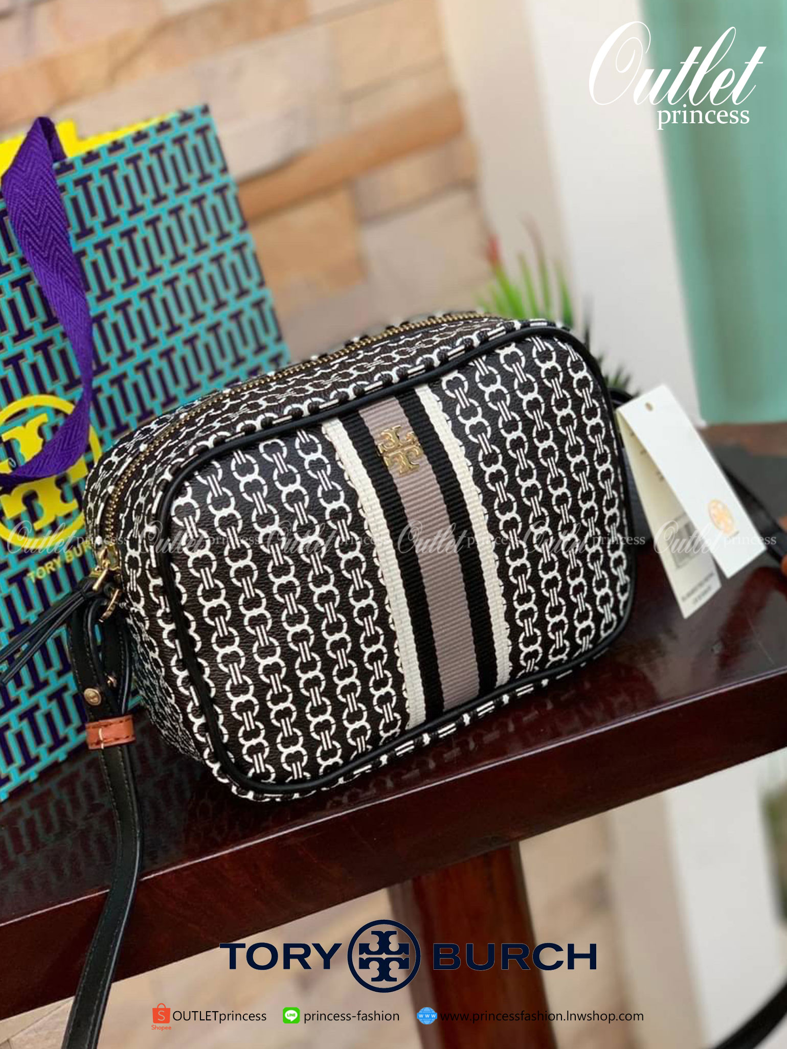 Tory burch gemini link mini crossbody กระเป๋าสะพายข้าง Crossbody รุ่นใหม่ล่าสุด!!