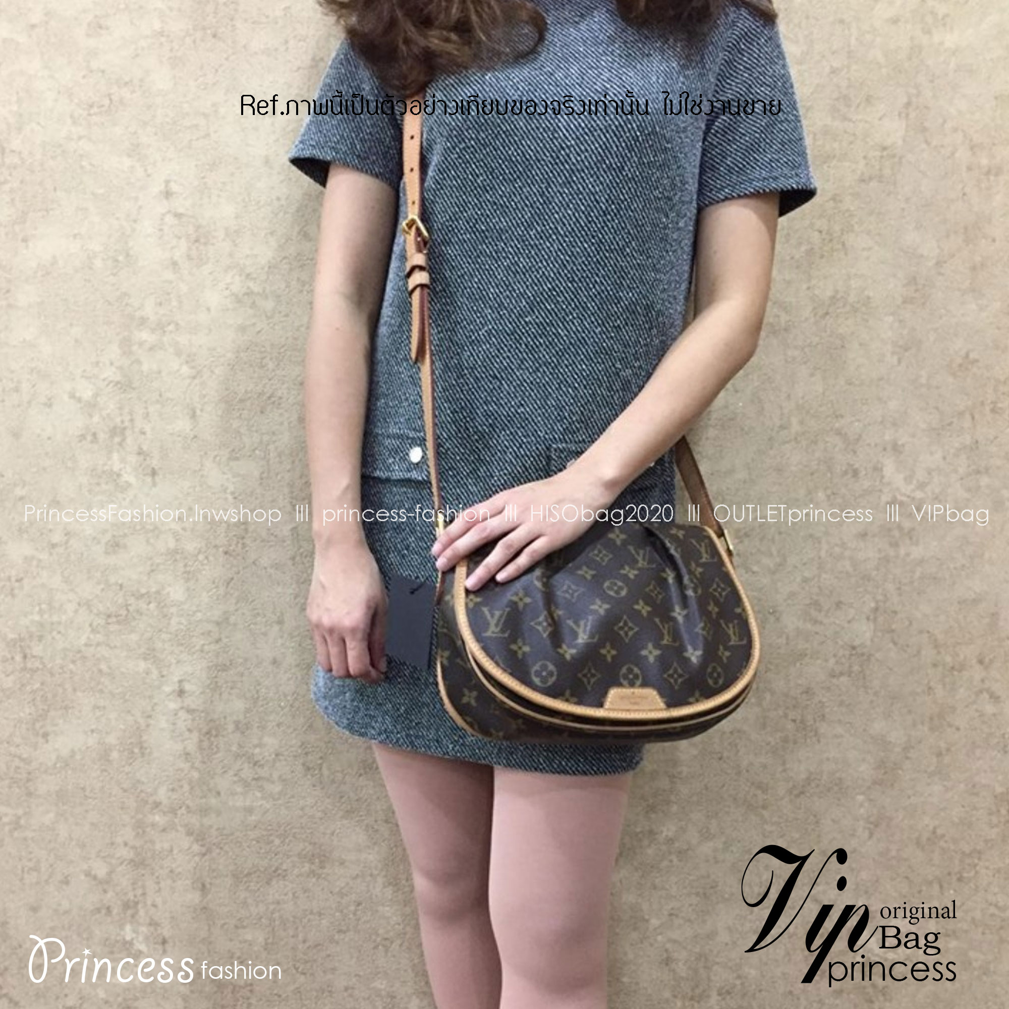 LV Monogram Canvas Menilmontant Bag / LV Crossbody bag กระเป๋าสะพายพิมพ์ลายโมโนแกรมสุดหรูจากแบรนด์ดัง รูปทรงใช้งานง่าย ภายในจุของได้เยอะ ขนาดกำลังสวย ใช้เป็น every ได้เลยค่ะ