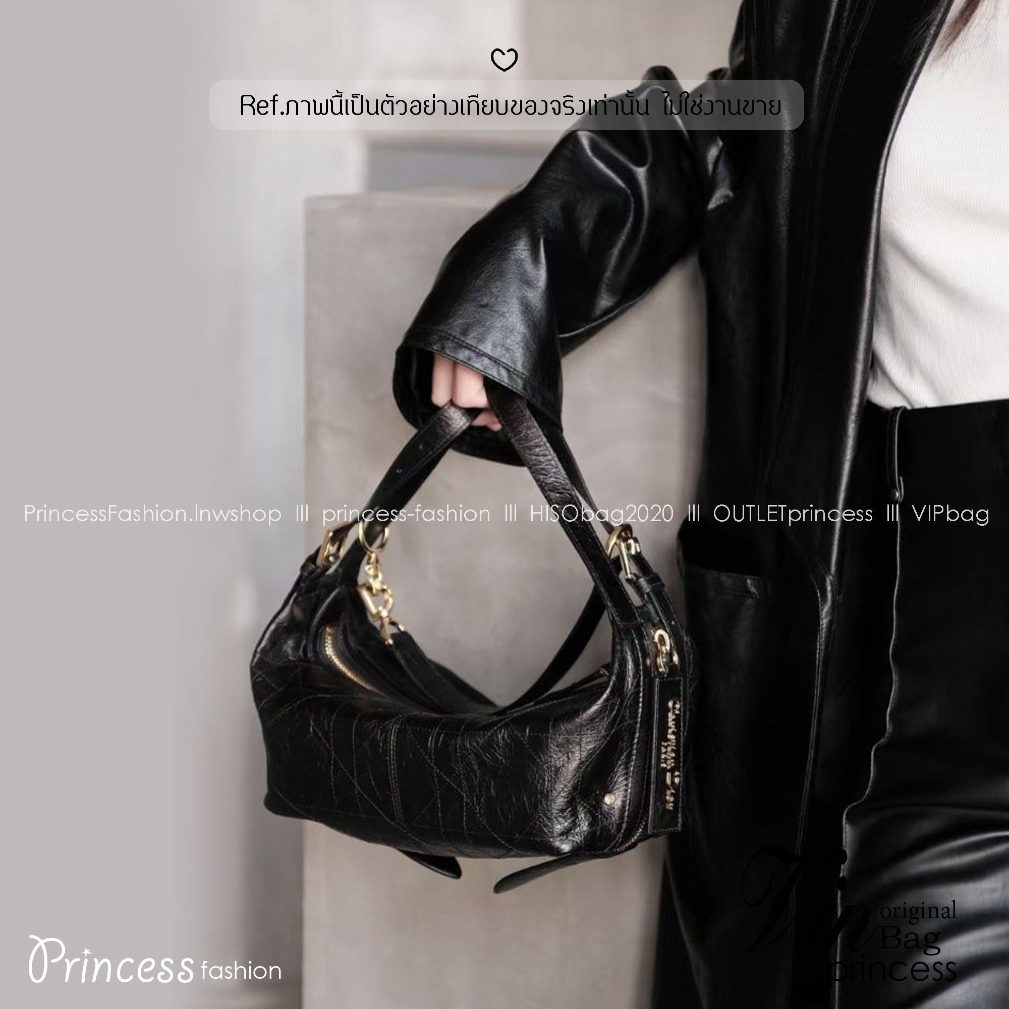 ORI หนังแท้ | DIOR D-Journey bag in leather กระเป๋าสะพายโฮโบทรงสวย รุ่นใหม่ล่าสุด ดีไซน์เรียบหรูลัคชูที่สุด มาพร้อมสายสะพาย2เส้นคู่แบบใหม่สุดเก๋