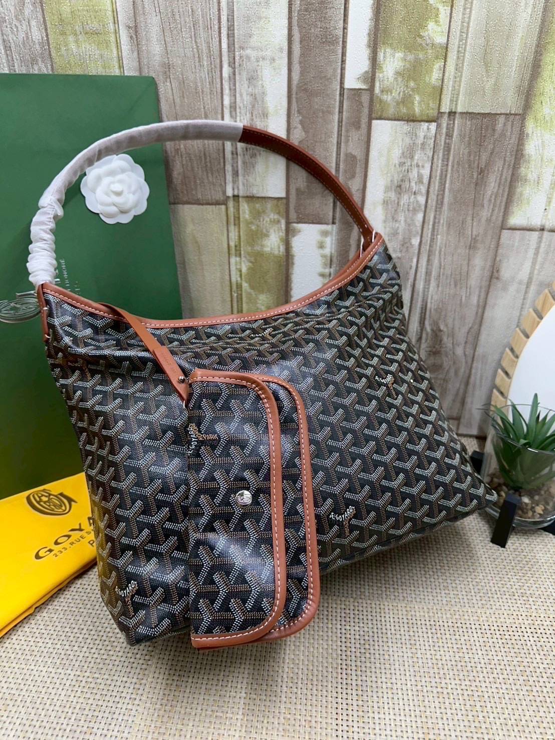 พร้อมส่ง 8 สี ORI หนังแท้ | Goyard Bohème Hobo Bag กระเป๋าสะพายทรงโฮโบ สะท้อนถึงความเบา ความยืดหยุ่น เปิดปิดแบบซิป สะดวกสบายขึ้น