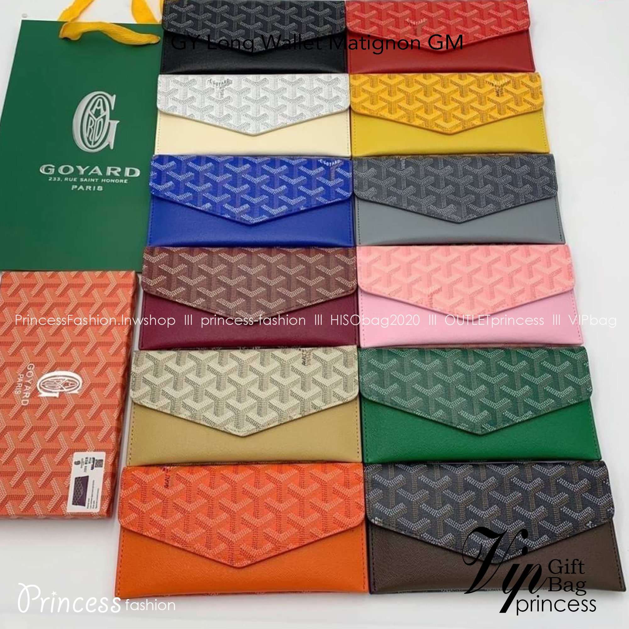 GOYARD Long Wallet Matignon GM กระเป๋าสตางค์ใบยาว พร้อมกล่อง งานสวยหรูน่าใช้ อีกรุ่นที่ยอดขายไม่เคยตก 🤑🤑 ใบจริงดูผู้ดี ดูแพง!!