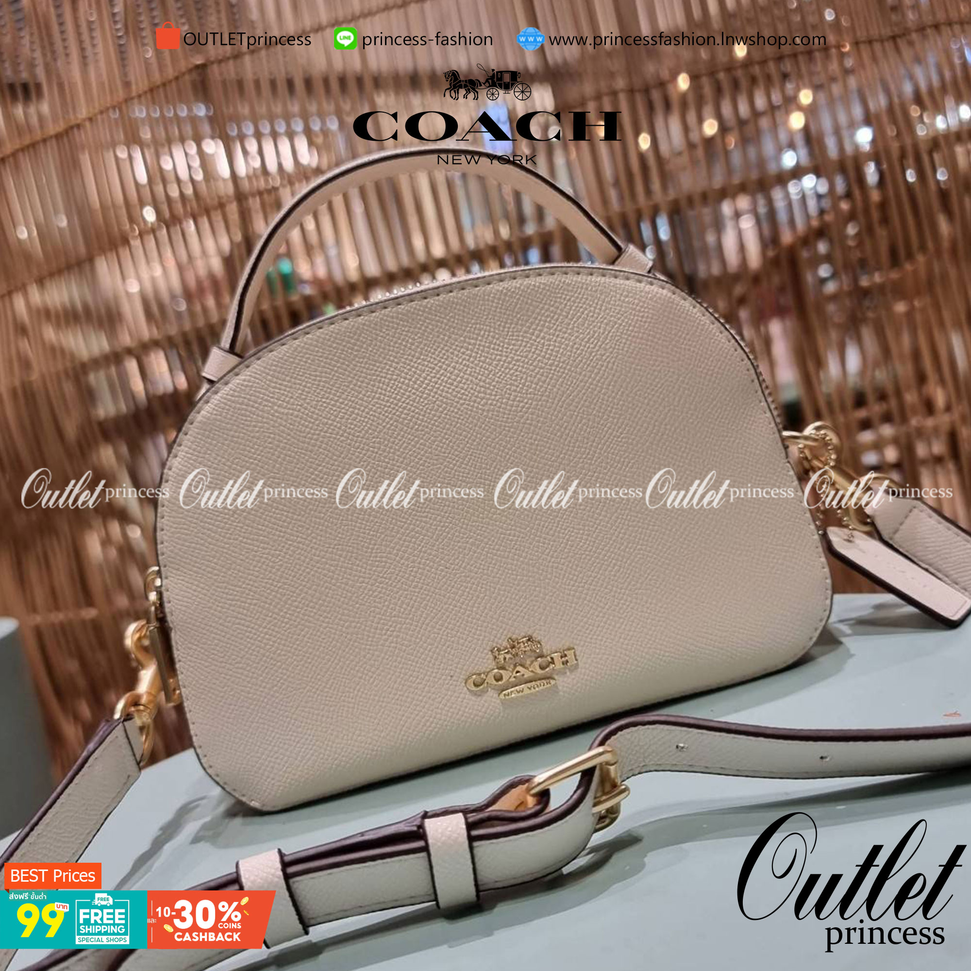 COACH 1589 SERENA SATCHEL กระเป๋าสะพายคอลเลคชั่นยอดฮิต ดีไซน์ลุคผู้ดี ต้องยกให้น้องใบนี้เลย!! จัดสีคุณหนูมาให้ สวยตาแตก!! วัสดุหนัง crossgrain ทนทาน เปิด-ปิดด้วยซิป 2 ช่องหลัก ภายในเป็นช่องโล่ง เก็บของได้แบบสบายๆ ใส่มือถือได้ทุกรุ่น สามารถหยิบไปแมทช์ได้ง่