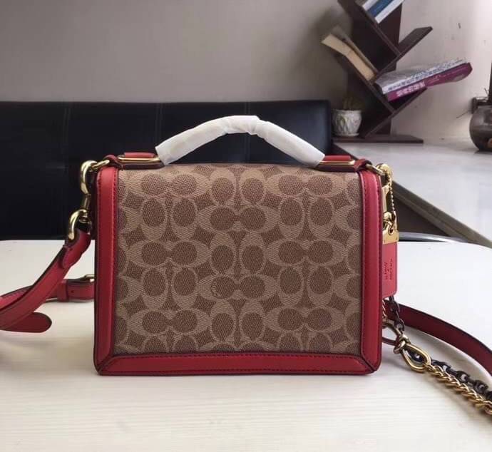 Coach Riley Top Handle 22 In Signature Canvas With Rexy Bag