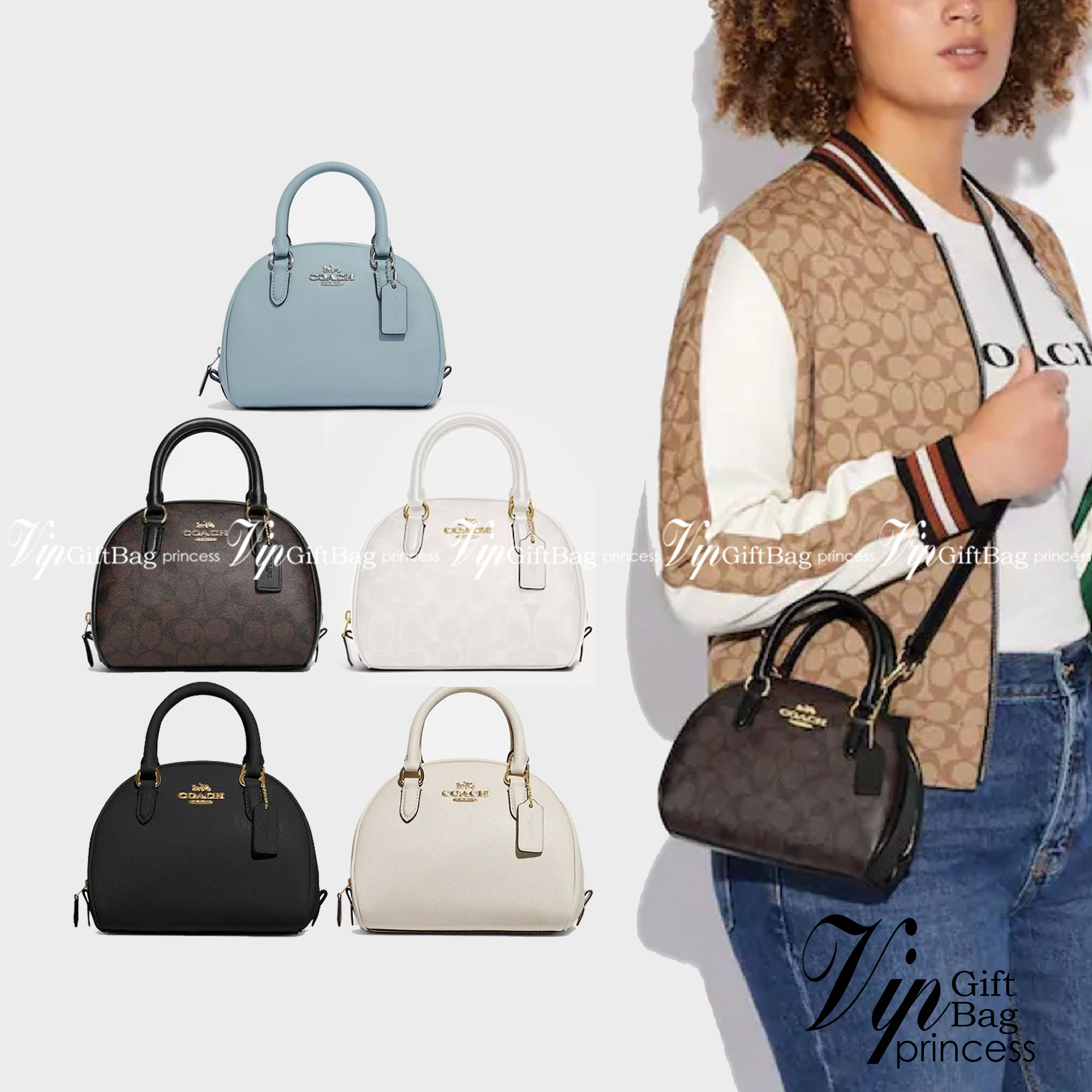 COACH SYDNEY SATCHEL BAG CA202 CA591 CB596 ใหม่ล่าสุด กับคอลที่สาวๆต้องหลงรัก กระเป๋าสะพายทรง satchel ที่มีรูปทรงดึงดูดสายตา สวยแรกเห็น วัสดุหนัง crossgrain พร้อมหูจับในตัว เปิด-ปิดด้วยซิป ภายในโล่งกว้าง ขนาดกำลังดี มีสายครอสให้ ปรับได้ตามชอบ ใบจริงลูกคุณ