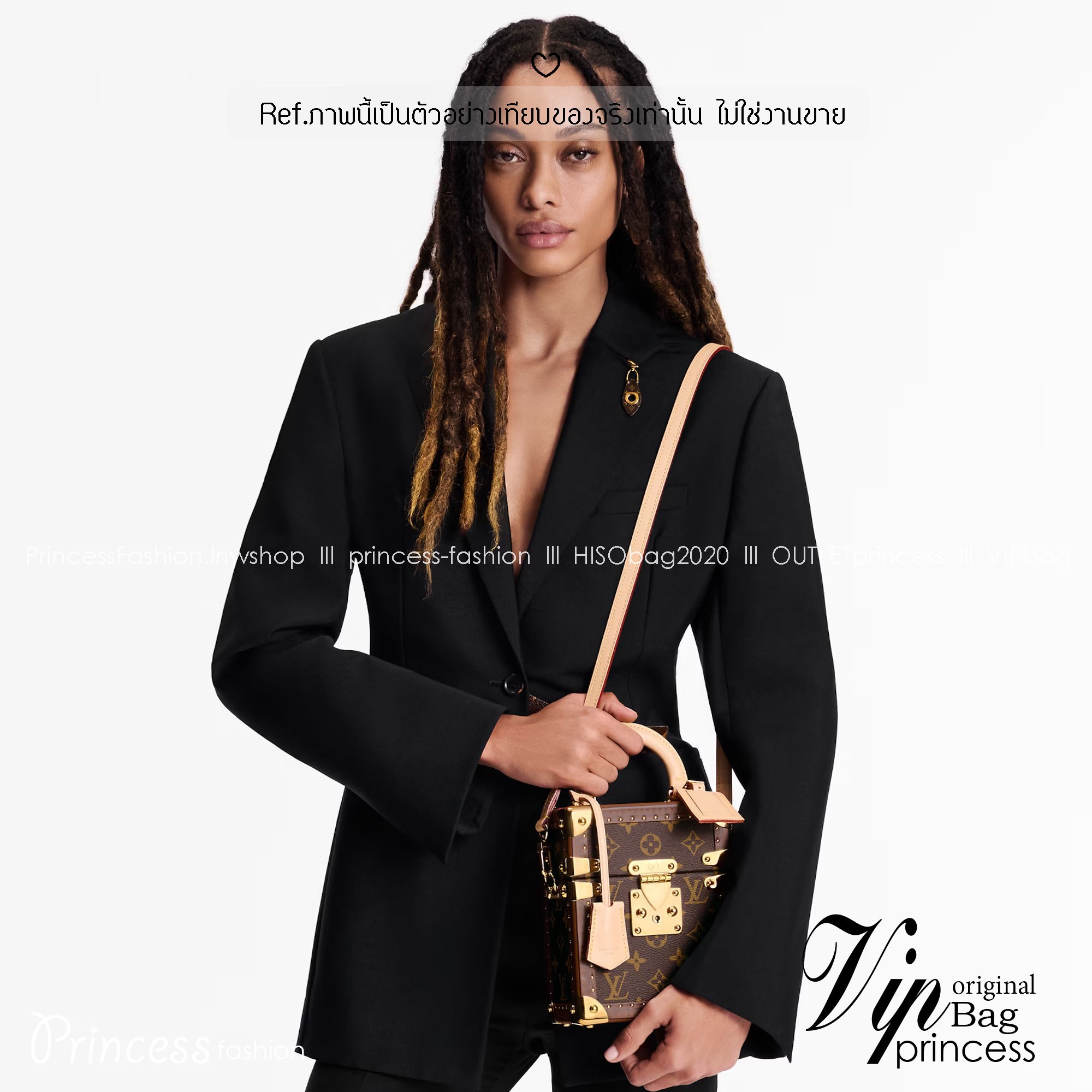 ORI หนังแท้ | LV Camera Box S-lock Monogram canvas กระเป๋าสะพายทรงกล่องดีไซน์ขนาดเล็กพกพาสนุก คอลเลกชัน Fall-Winter 2022 เปี่ยมไปด้วยพลังและหรูหรา