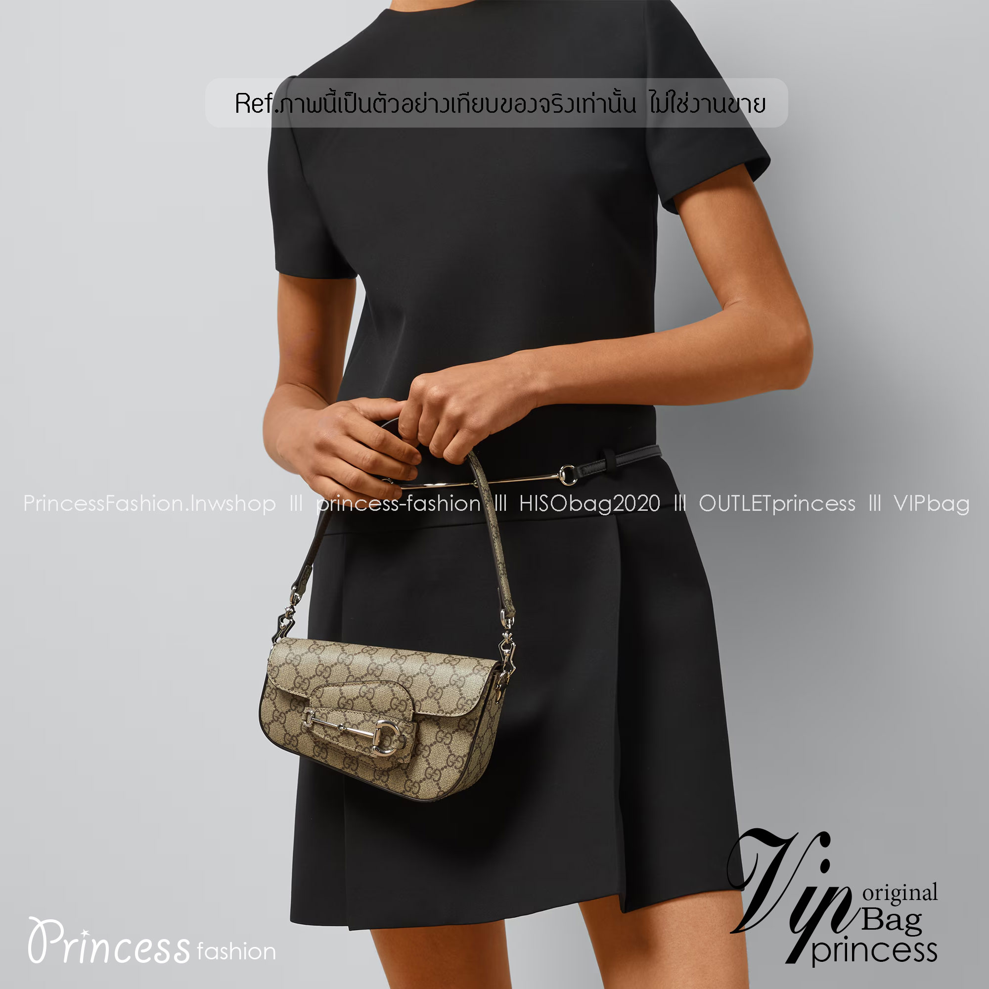 7.5" GUCCI HORSEBIT 1955 MINI SHOULDER BAG by an asymmetrical shape กระเป๋าสะพายไหล่ดีไซส์รูปทรงร่วมสมัย