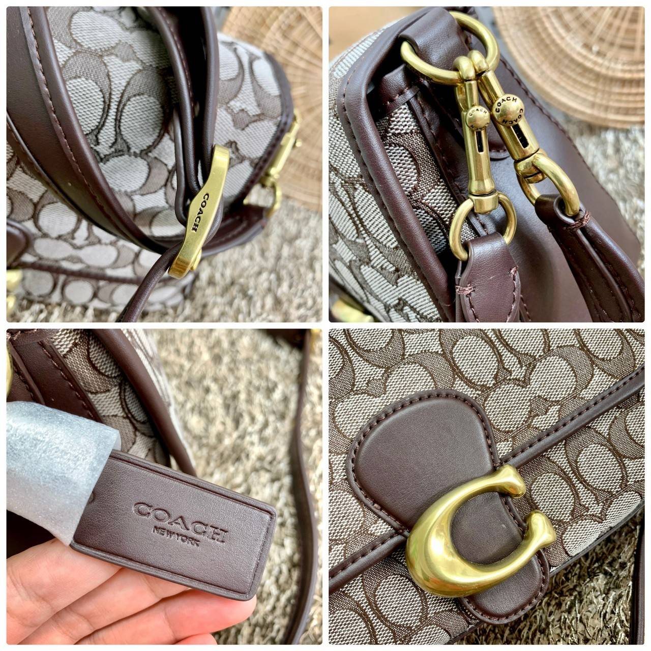 สวย คลาสสิคมากๆจ้าา COACH SOFT TABBY EUROPEAN CLASSIC UPGRADE PORTABLE BAG((C4821)) พร้อมส่งทันทีค่ะ สินค้าออกใหม่!! กระเป๋าหิ้ว//สะพายข้างได้ สุดคุ้ม! วัสดุ jacquard+หนังแท้ ได้สวยงาม คลาสสิคมากๆค่ะ น้ำหนักเบา เปิดปิดแบบกระดุมแม่เหล็กเป็นอะไหล่โลโก้แบรนด