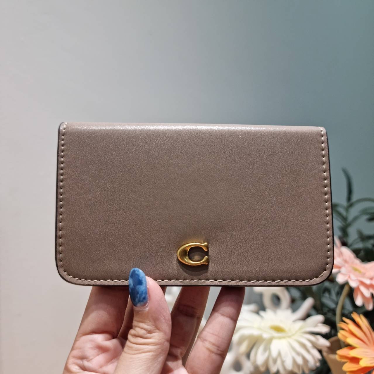 COACH SLIM CARD CASE IN SIGNATURE CANVAS C4818 / C5870 / C4818 กระเป๋าถนอมบัตรกึ่งกระเป๋าสตางค์ เกรดท็อปออริ เกรดดีสุด สลับแท้ 1:1 ใช้ต่างประเทศได้