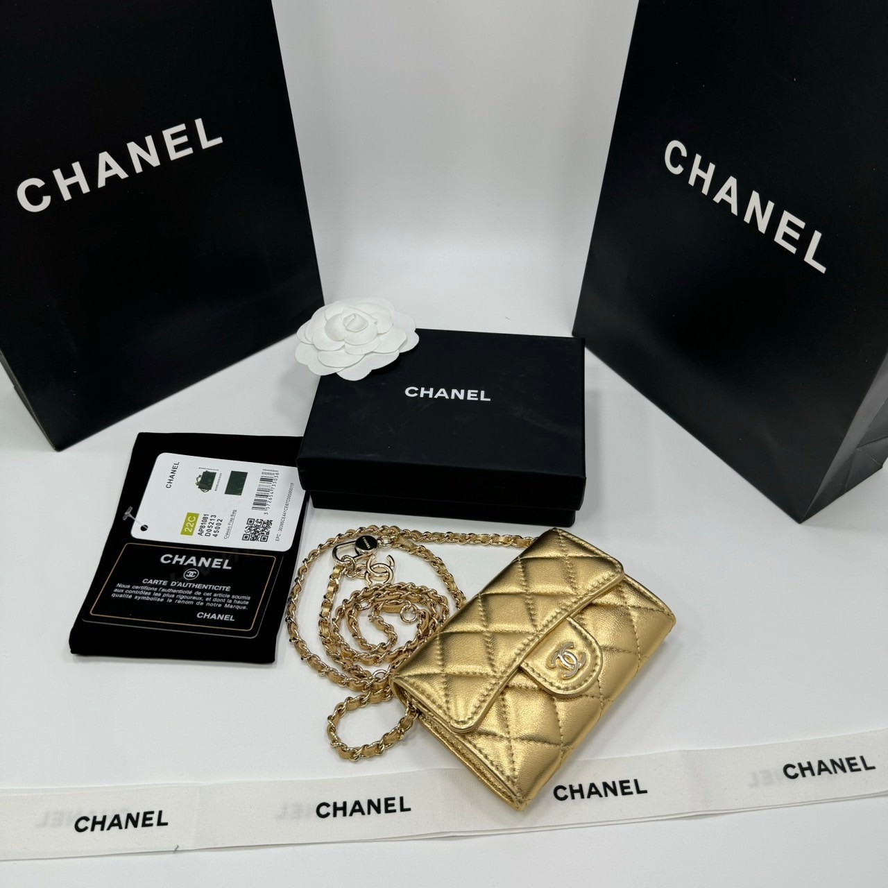 CHANEL mini wallet on chain crossbody กระเป๋าสตางค์พร้อมสายสะพายไซส์มินิ เกรดออริ 1:1 ใช้งานต่างประเทศได้ ภาพถ่ายจากงานขายจริง