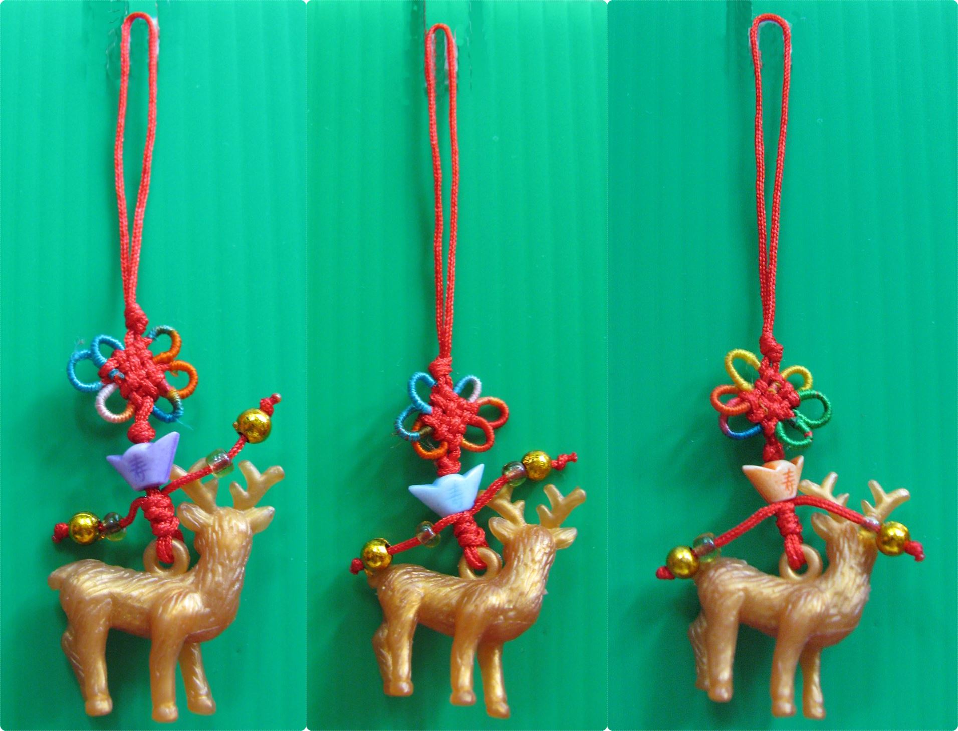 จี้ตัวกวางสีทอง เสริมดวงปีจอ ปี2562ค่ะ