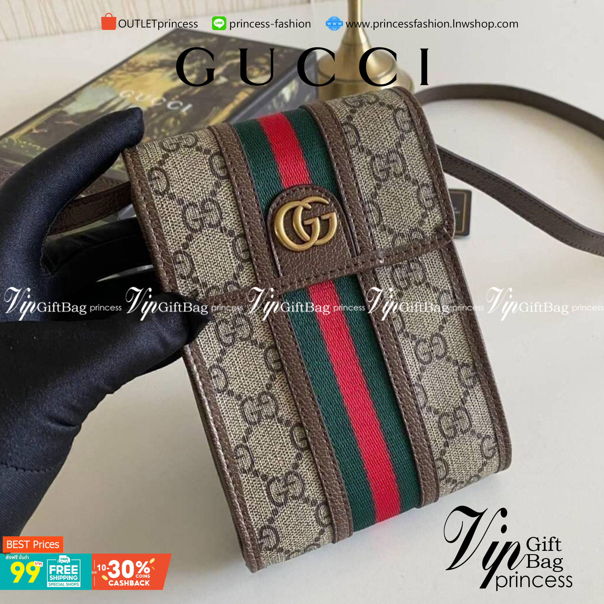 VIP GIFT 】หนังแท้ GUCCI Ophidia mini bag กระเป๋าใส่โทรศัพท์ โดดเด่นทั้งดีไซน์และคุณสมบัติในการใช้งาน ด้วยลวดลายที่มีซิกเนเจอร์เป็นเอกลักษณ์ ตอบโจทย์ความคลาสสิคเข้ากับรูปทรงที่ทันสมัย ทั้งดาราเซเลบต่างนิยมใช้กัน เรียกได้ว่าใคร ๆ ก็ต้องมีติดตัวไว้สักใบหนึ่ง