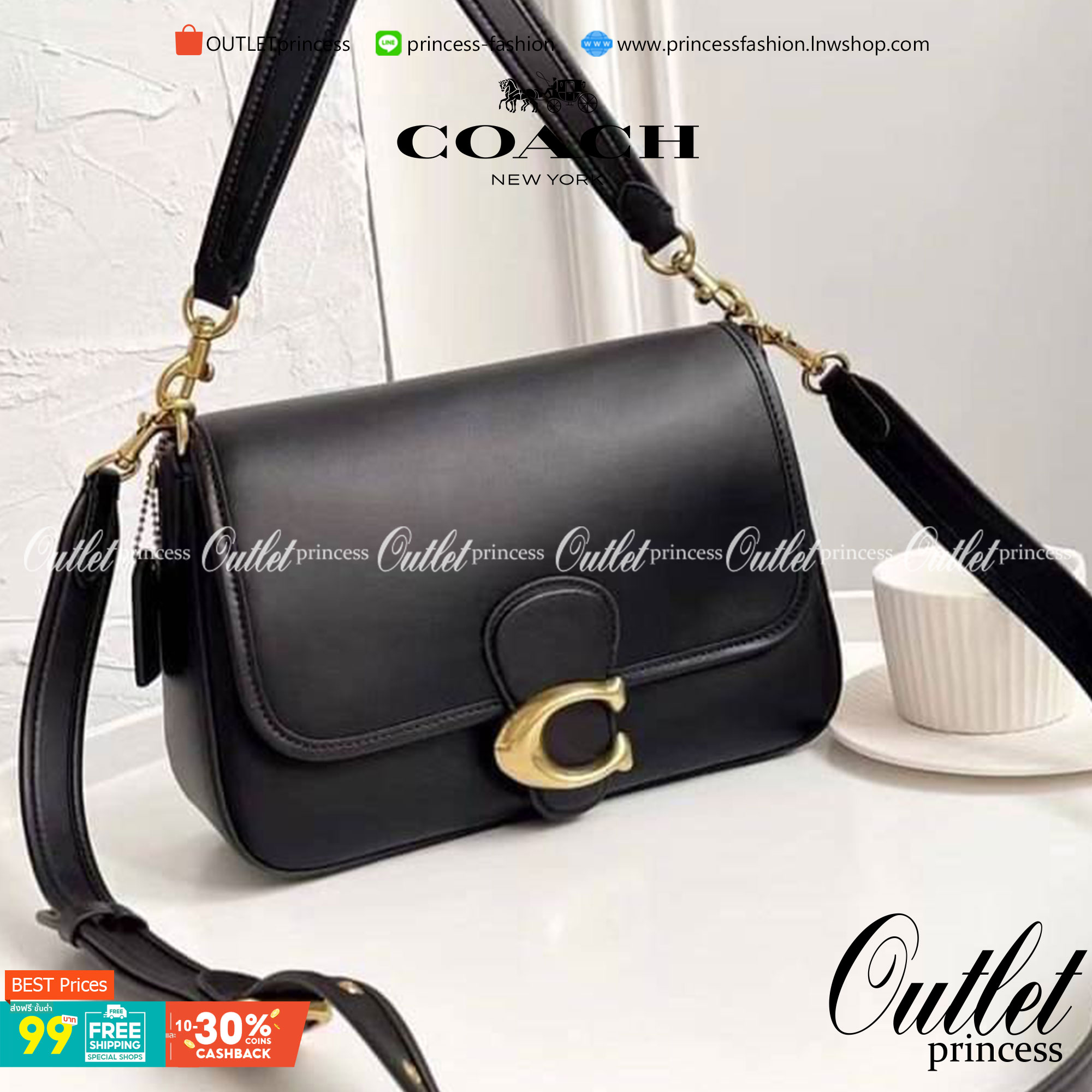 Coach Soft Tabby Shoulder Bag 5 สี กระเป๋าสะพายข้างหนังสวย พร้อมส่งที่ไทยราคาสุดคุ้มห้ามพลาดค่ะ!