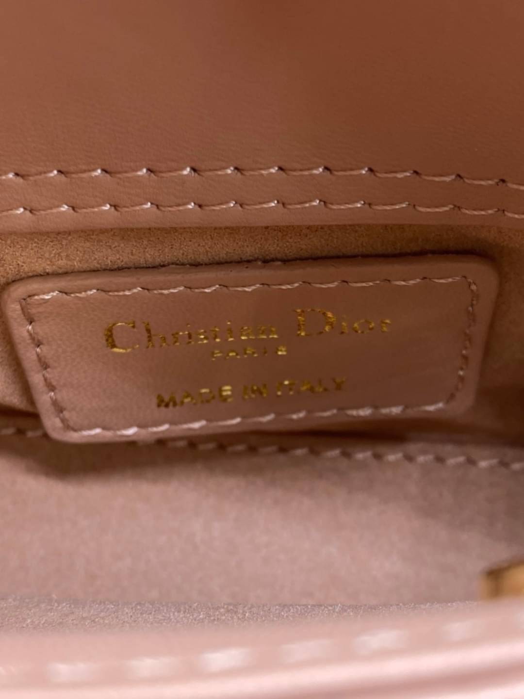 VIP 】หนังแท้ CHRISTIAN DIOR MICRO LADY DIOR BAG Cannage Lambskin