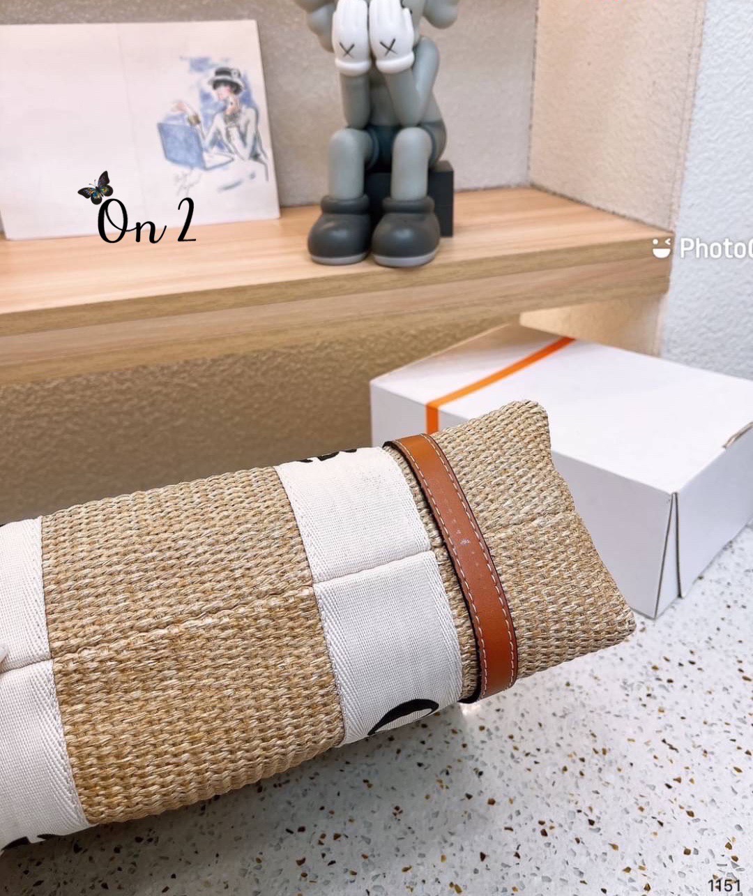 CHLOE Woody tote bag 14" / Chloe Women's Straw Woven Canvas Print Shopping Bag ปังไม่ไหว รุ่นมาใหม่งานสานแน่นเต็มใบ สายสะพายแคนวาสพิมพ์ชื่อแบรนด์แบบตะโกน สวยลงตัวรุ่นนึ้ไม่ควรพลาดน้า