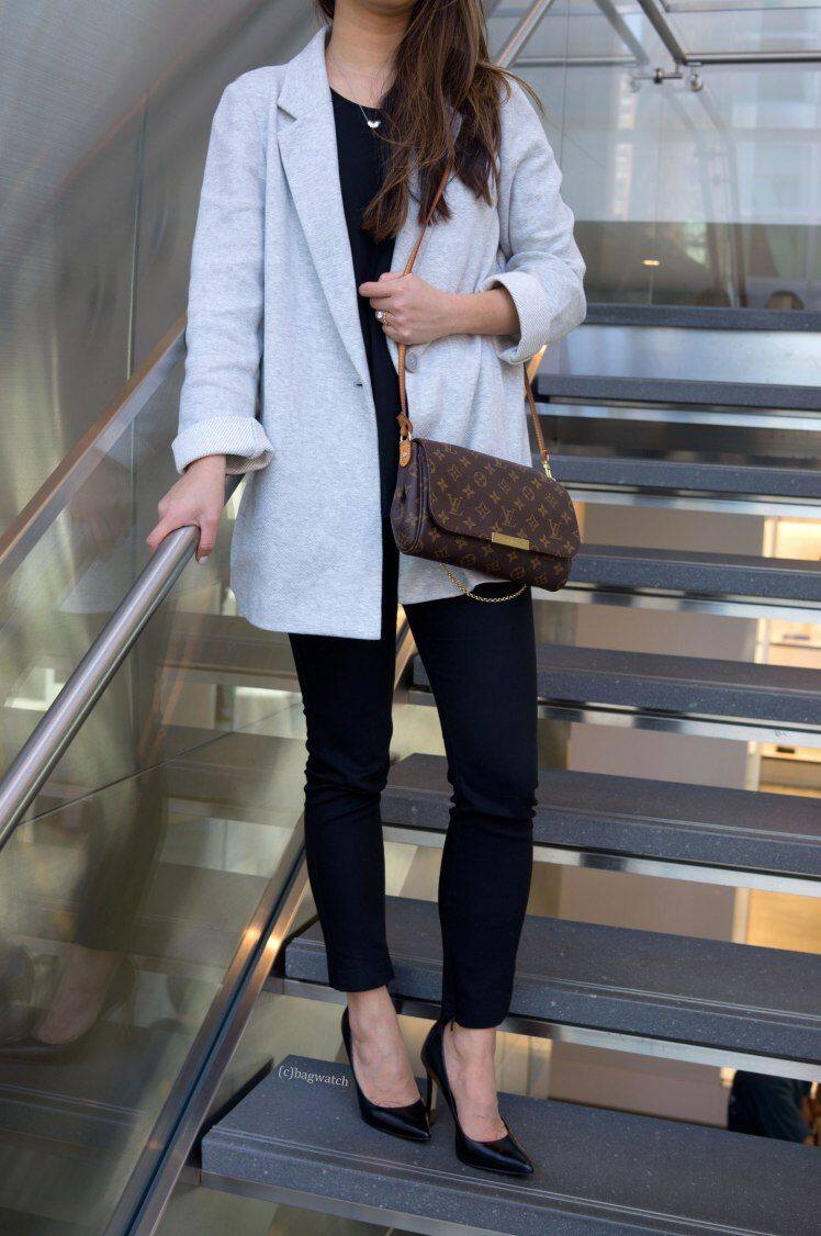 VIP 】หนังแท้ LOUIS VUITTON Favorite Monogram Damier Ebene MM