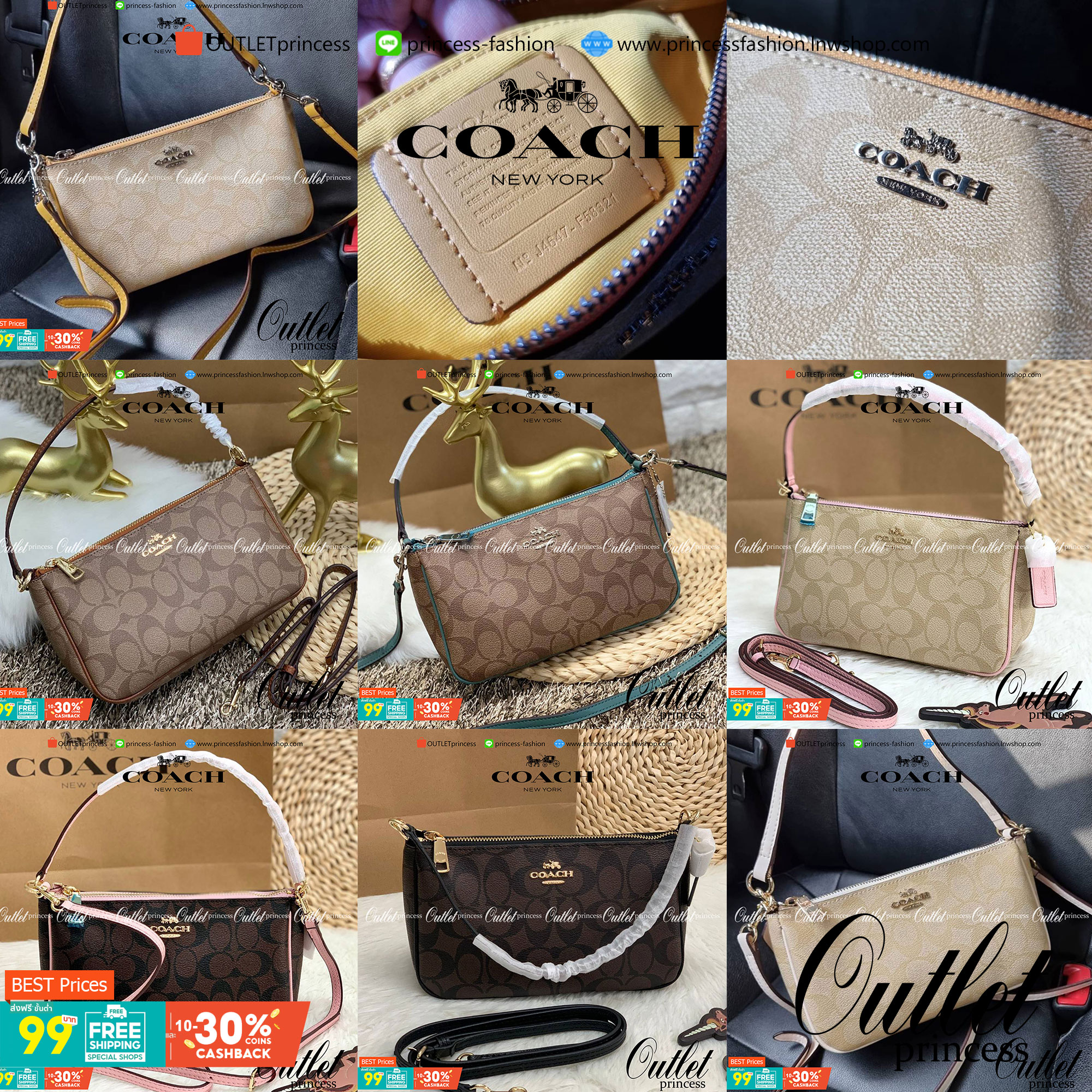 COACH F58321 TOP HANDLE POUCH อีกรุ่นฆ่าไม่ตาย!! 😎 ขายดีขายหมด ขายรวยขายปังๆ!! กระเป๋าพอชจากโค้ช ทรงใช้งานง่าย สะดวก กะทัดรัด วัสดุหนังแคนวาสเคลือบคุณภาพดี มาพร้อมสายคล้องในตัว และสายสะพาย crossbody ปรับเปลี่ยนได้ตามสไตล์ อีกหนึ่งไอเท็มที่สาวๆต้อง