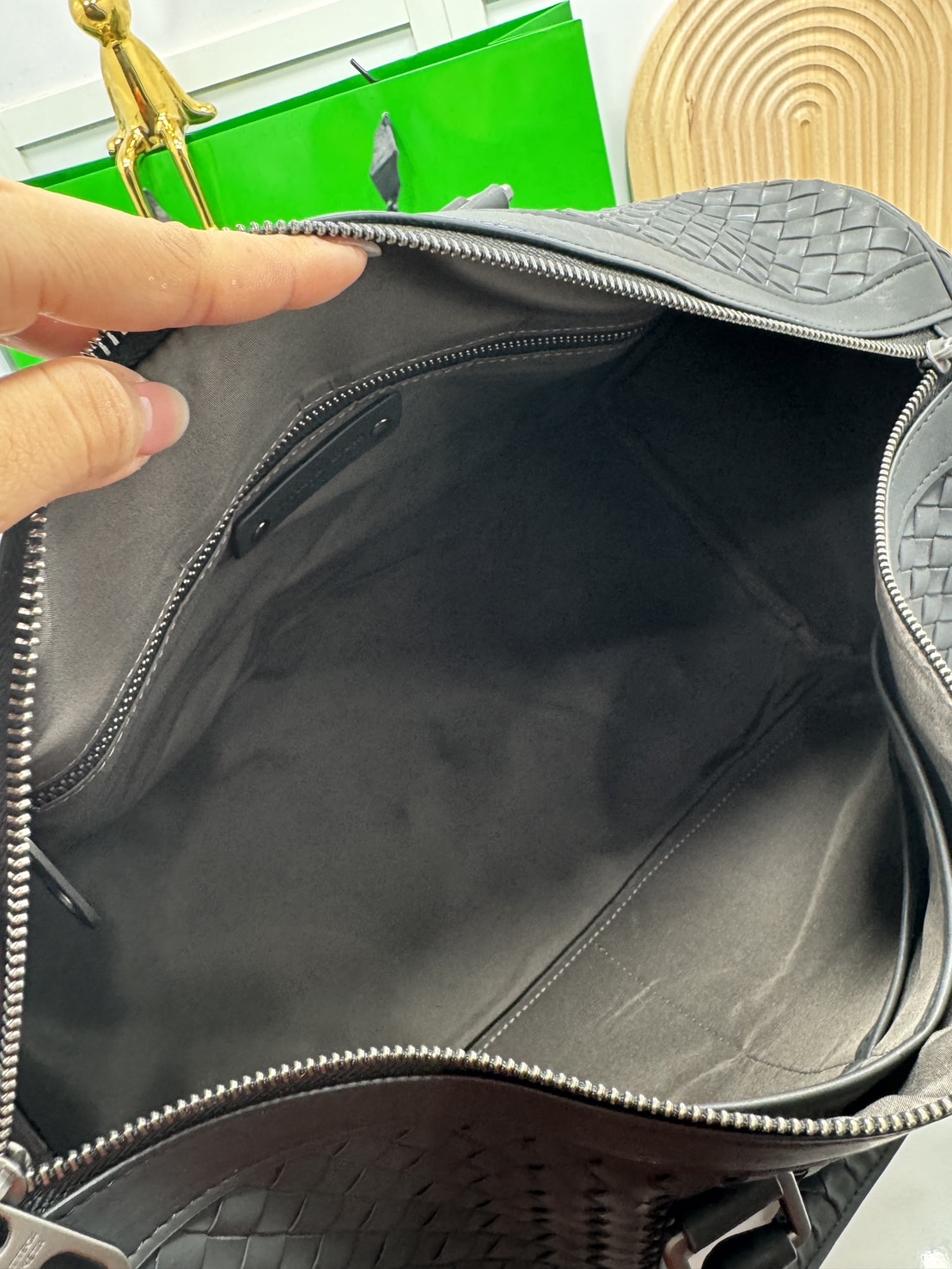 ORI หนังแท้ | Bottega Veneta Intrecciato Duffle Bag / Bottega Keepall กระเป๋าสะพาย กระเป๋าเดินทาง ใส่ของใส่สัมภาระ