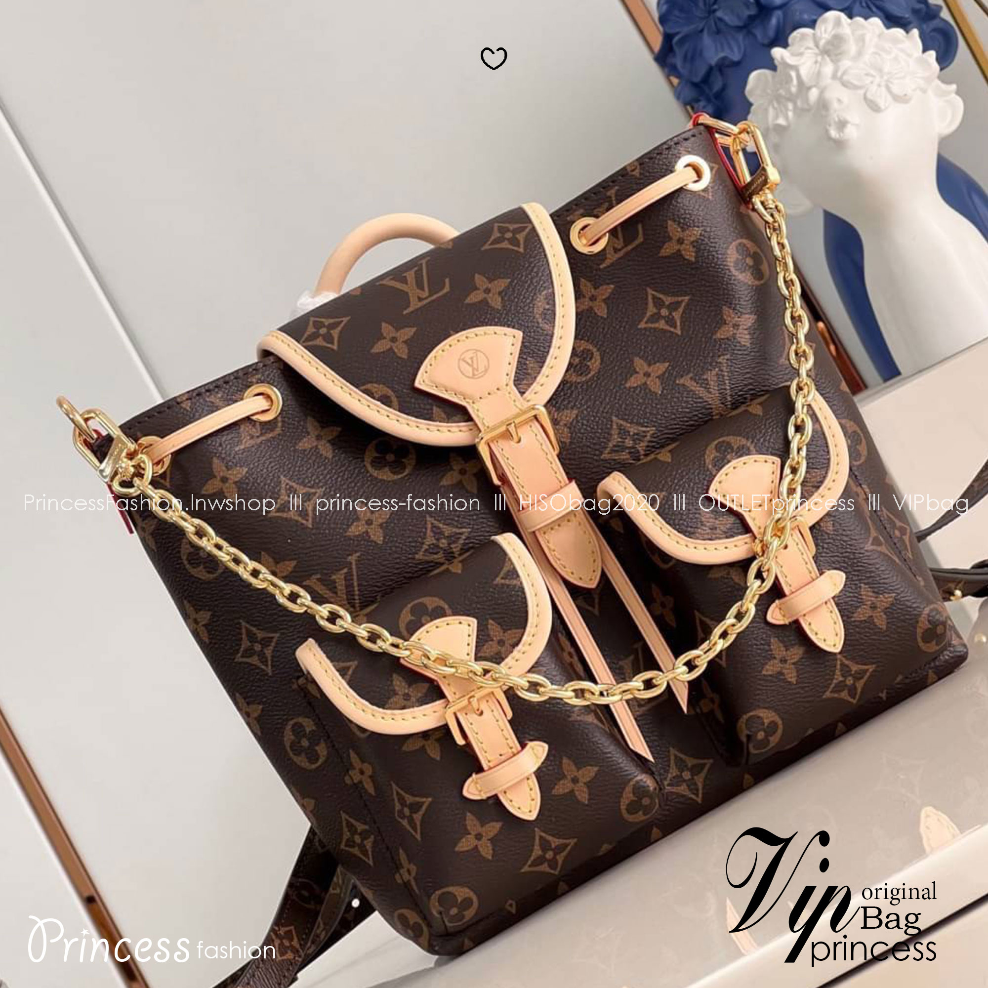 สลับแท้ LV Excursion PM กระเป๋าเป้สุดน่ารัก เกรดดีสุด หนังแคนวาสแท้ 🤍 เกรดสั่งตัด ท็อปวีไอพี สลับแท้ 1:1 ภาพถ่ายจากงานขายจริง ใช้งานต่างประเทศได้