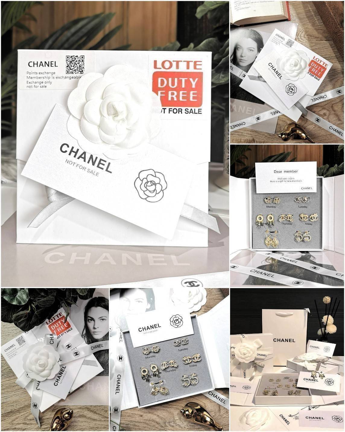 แพ็คสุดคุ้ม! CHANEL 7Days EARRING VIP ชุดกิ๊ฟเซทสุดเลอค่า ไอเท็มหายากชวนสะสมมาเป็นชุดให้ถึง7แบบ7สไตล์สลับใช้ ดีไซน์สวยเลอค่าสุดคลาสสิค จองด่วนไอเท็มแบบนี้นานๆจะหลุดมาให้ช้อป จะซื้อใช้เองหรือมอบเป็นของขวัญก็เลิศหรูดูดีมาใน Original Package มีกล่อง ริบบิ้น 