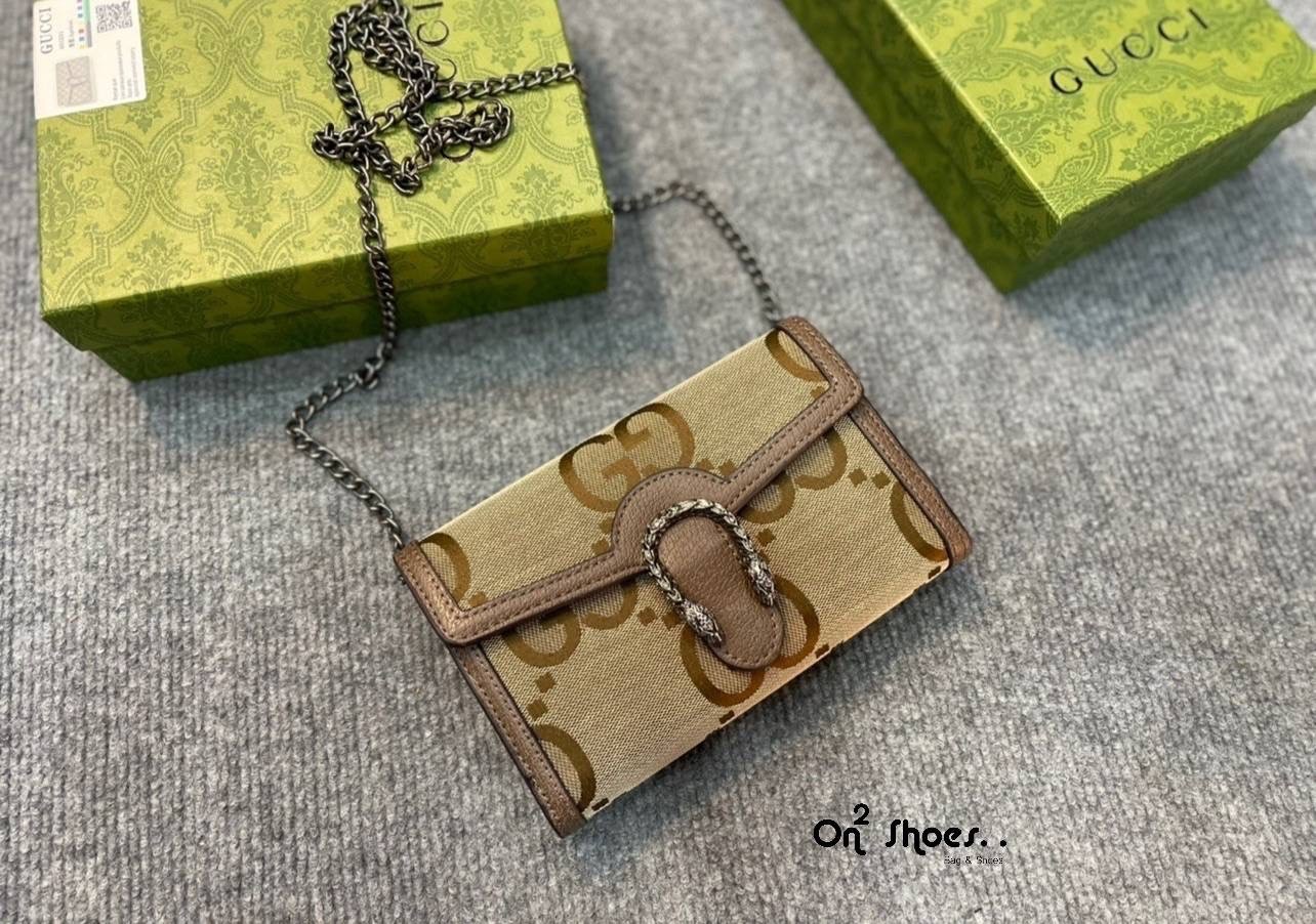 GUCCI Dionysus GG chain wallet / GG Dionysus Wallet พร้อมส่งที่ไทย งานสวยเลยค่า ขนาดกำลังน่ารัก อะไหล่สั่งผลิตเฉพาะรุ่น สะพายขึ้นไหล่คือสวยหรูเลยค่า