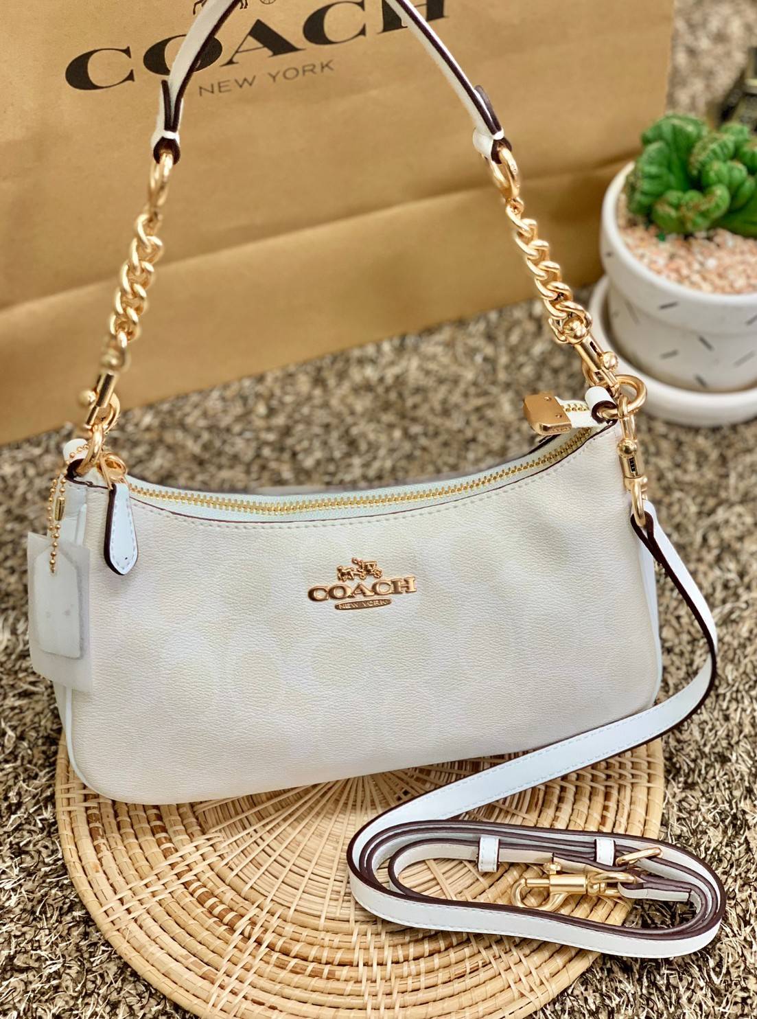 พร้อมส่งครบสี สวยทุกสีเลยค่า😘 ((CA173//CA209//CA548)) COACH TERI SHOULDER BAG 🔹กระเป๋าทรงพอช ในรูปแบบหนังแท้ หนังนิ่มสวยมากค่ะ