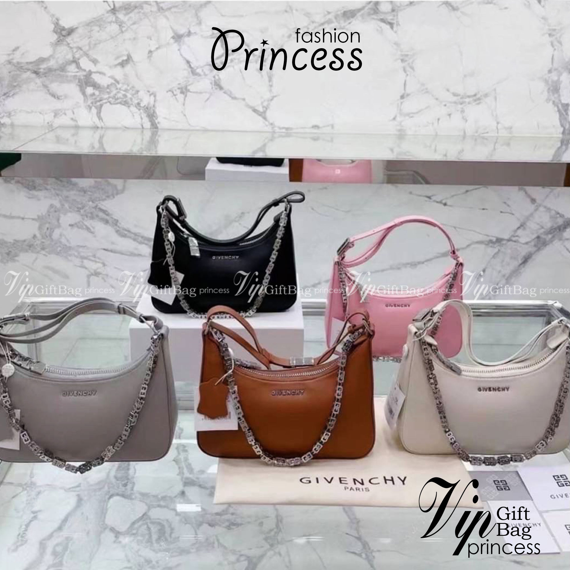 GIVENCHY SMALL MOON CUT OUT SHOULDER BAG 25cm พร้อมส่งที่ไทย กระเป๋าสะพายไหล่งานหนังเต็มใบ หน้าติดโลโก้แบรนด์มาพร้อมสายโซ่ งานสวยตามรูป อะไหล่เงิน สายสะพายปรับระดับได้ เกรดสวยหรู สาวๆ รีบจับจอง อย่าคิดนาน ราคานี้กับคุณภาพถือว่าคับแก้วมั๊กมากกกก