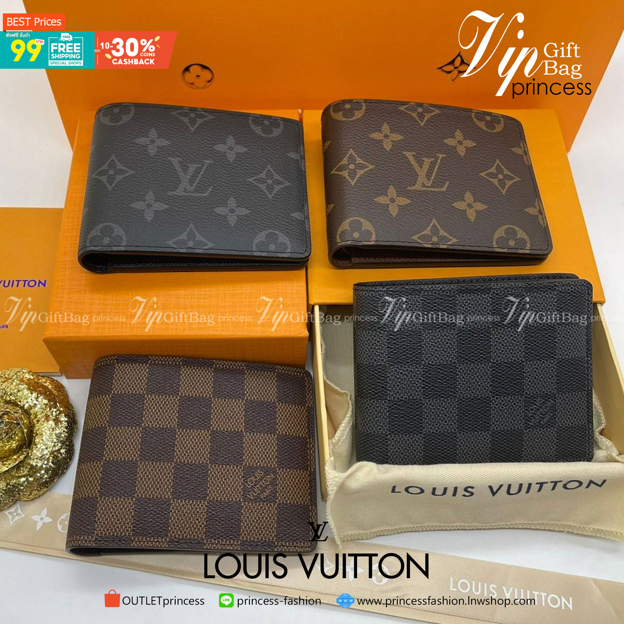 VIP GIFT 】หนังแท้ LOUIS VUITTON MEN WALLET MONOGRAM ฿ DAMIER CANVAS กระเป๋าสตางค์ผู้ชาย รุ่นยอดขายไม่เคยตก ใบจริงดูผู้ดี ดูแพง!! ภายในมีช่องใส่บัตรได้เยอะ ใส่ธนบัตรได้ พร้อมเสิร์ฟถึงบ้าน ซื้อให้คุณหนุ่มๆ รับรองประทับใจไม่ลืมจ้า