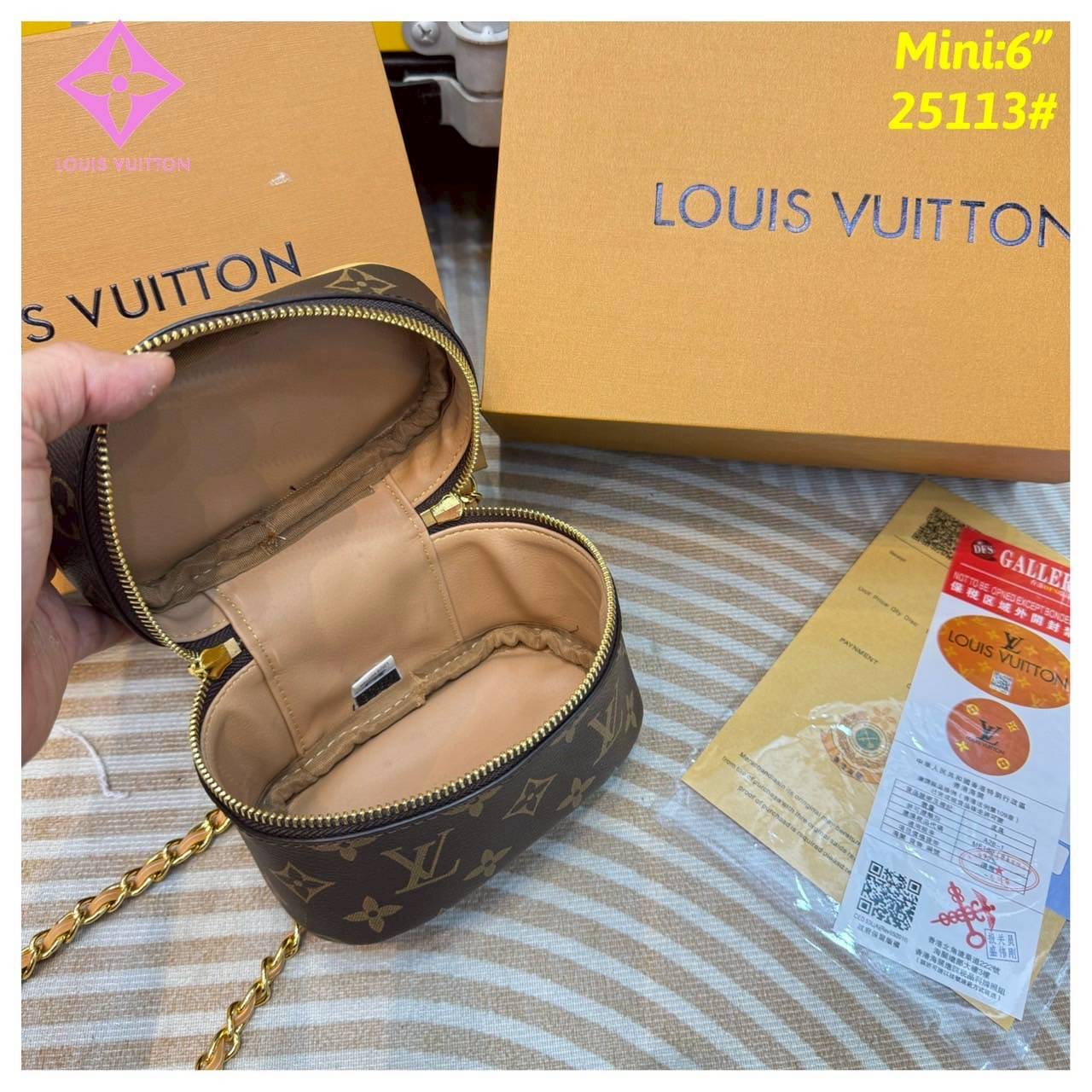 LV Nice Vanity Monogram Canvas กระเป๋าถือ/สะพายทรงกล่องสวยคลาสสิก น่ารักน่าใช้ เป็น everyday bag สะพายได้ทุกวัน ดีไซน์สวยโดดเด่น