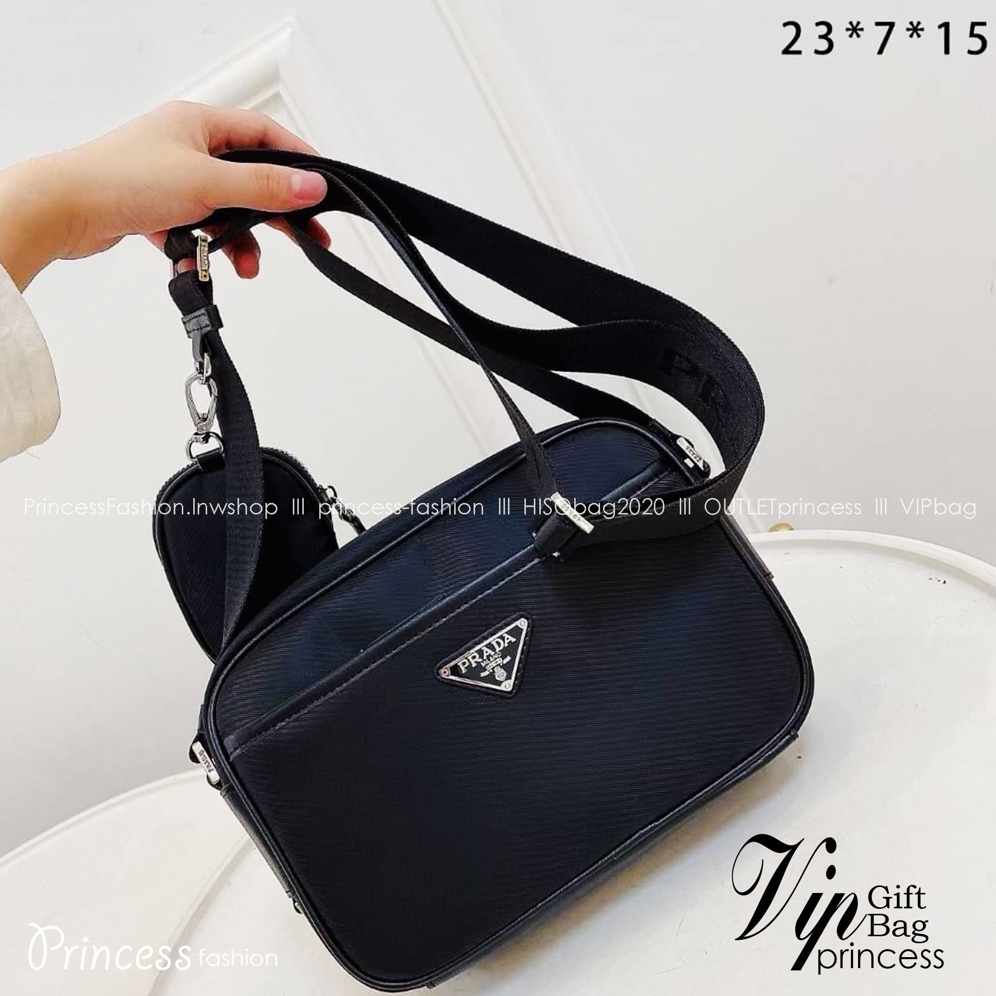 BURBERRY messenger bag 9" / Burberry Positively Conscious logo crossbody bag กระเป๋าสะพายไนลอนทรงเหลี่ยมน้ำหนักเบา ใช้ได้ทั้งชายหญิง ภายในโล่งกว้าง ขนาดกำลังดี