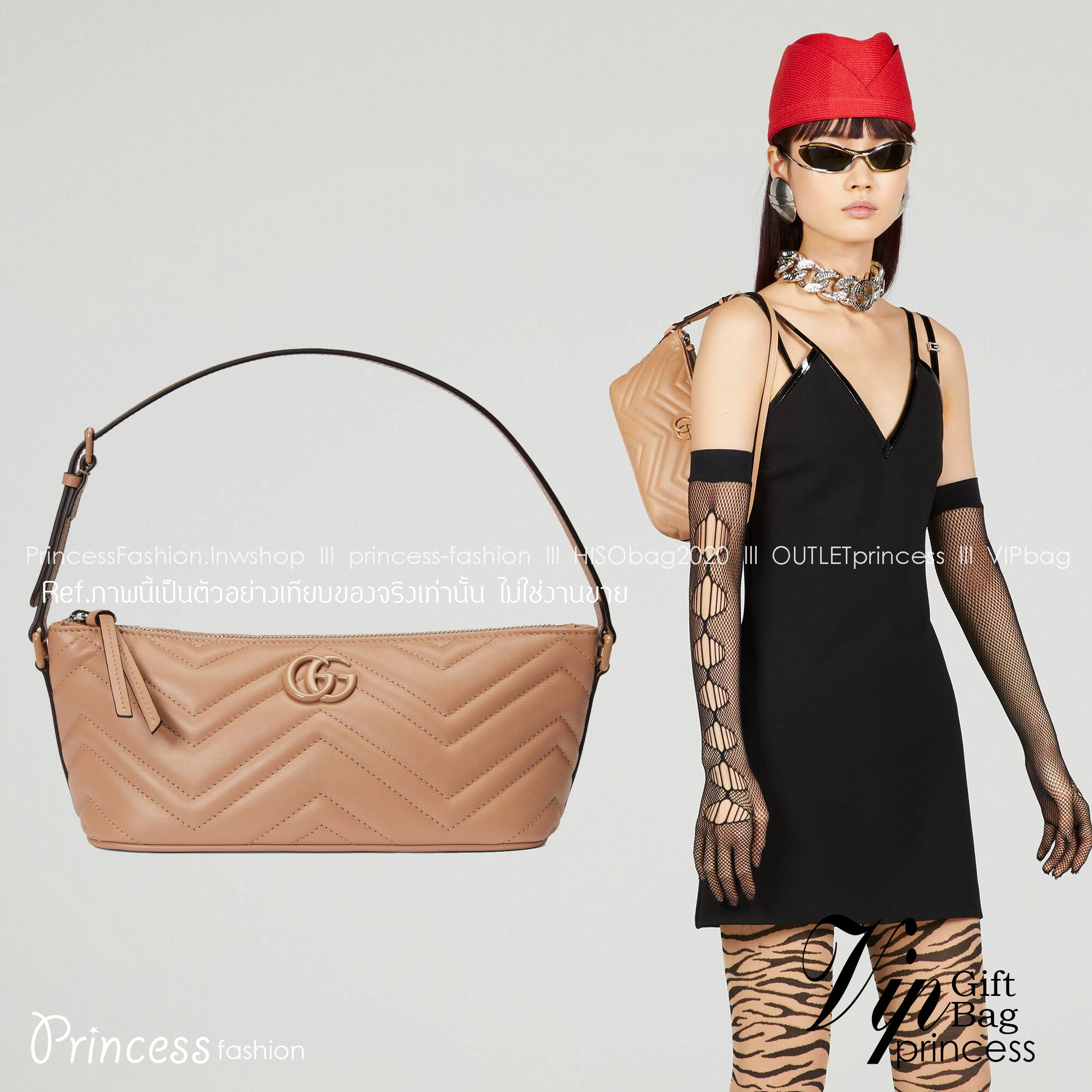 GUCCI GG Marmont shoulder bag / GUCCI Marmont เกรดออริจินอล 1:1 ใช้งานต่างประเทศได้ รุ่นใหม่ล่าสุด