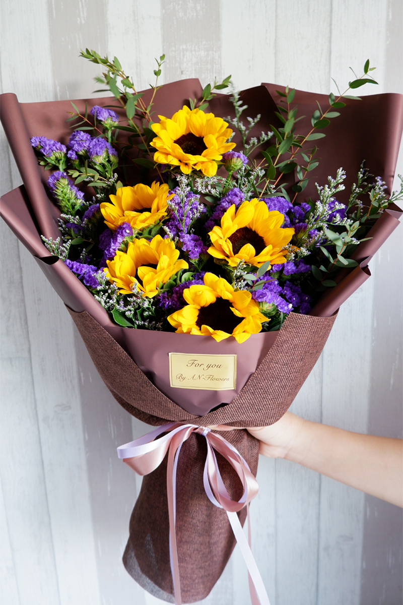 ช่อดอกไม้ ช่อทานตะวันสแตติส