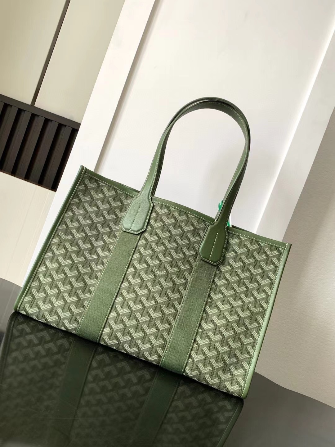 GOYARD Villette Jacquard Tote Bag PM กระเป๋าทรงโท้ทใบใหญ่ หนังแท้สวยเนี๊ยบ เกรดท็อปออริ สลับแท้ 1:1 เกรดดีสุด ใช้ต่างประเทศได้ ผ่านทุก ตม.