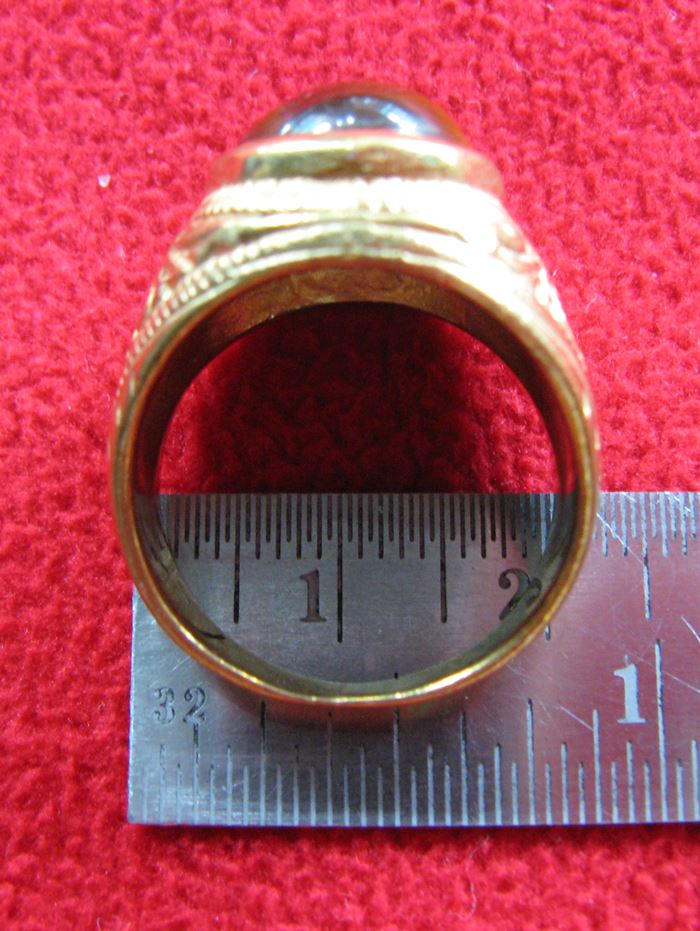 สินค้าหมดค่ะ แหวนพลอยตาเสือเนื้อทองเหลือง(คุ้มครอง)แบบใหญ่ค่ะ