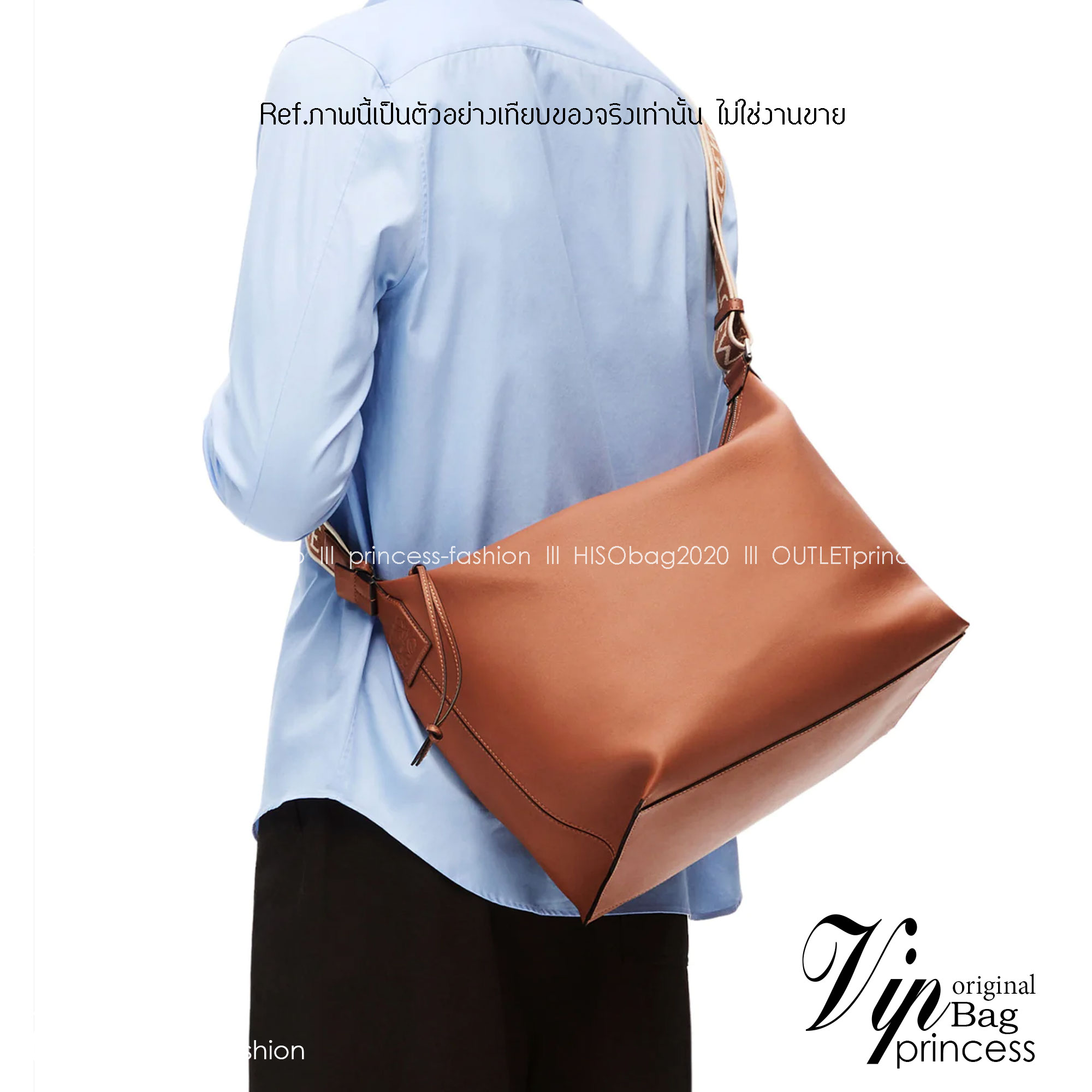 LOEWE Cubi leather crossbody bag / LOEWE Cubi Crossbody bag in supple smooth calfskin and jacquard ท็อปออริจินอล 1:1 เกรดดีสุด สลับแท้ ใช้งานต่างประเทศได้