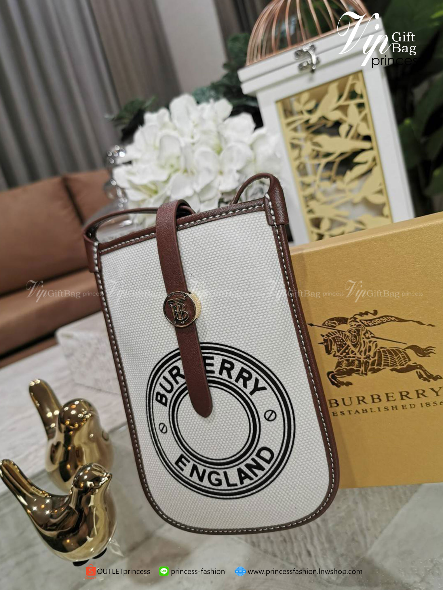 พรีเมี่ยมกิ๊ฟแท้ 100% BURBERRY FRAGRANCES CROSSBODY BAG Gift With Purchase Limited Edition (GWP) พรีเมี่ยมกิ๊ฟจากน้ำหอม