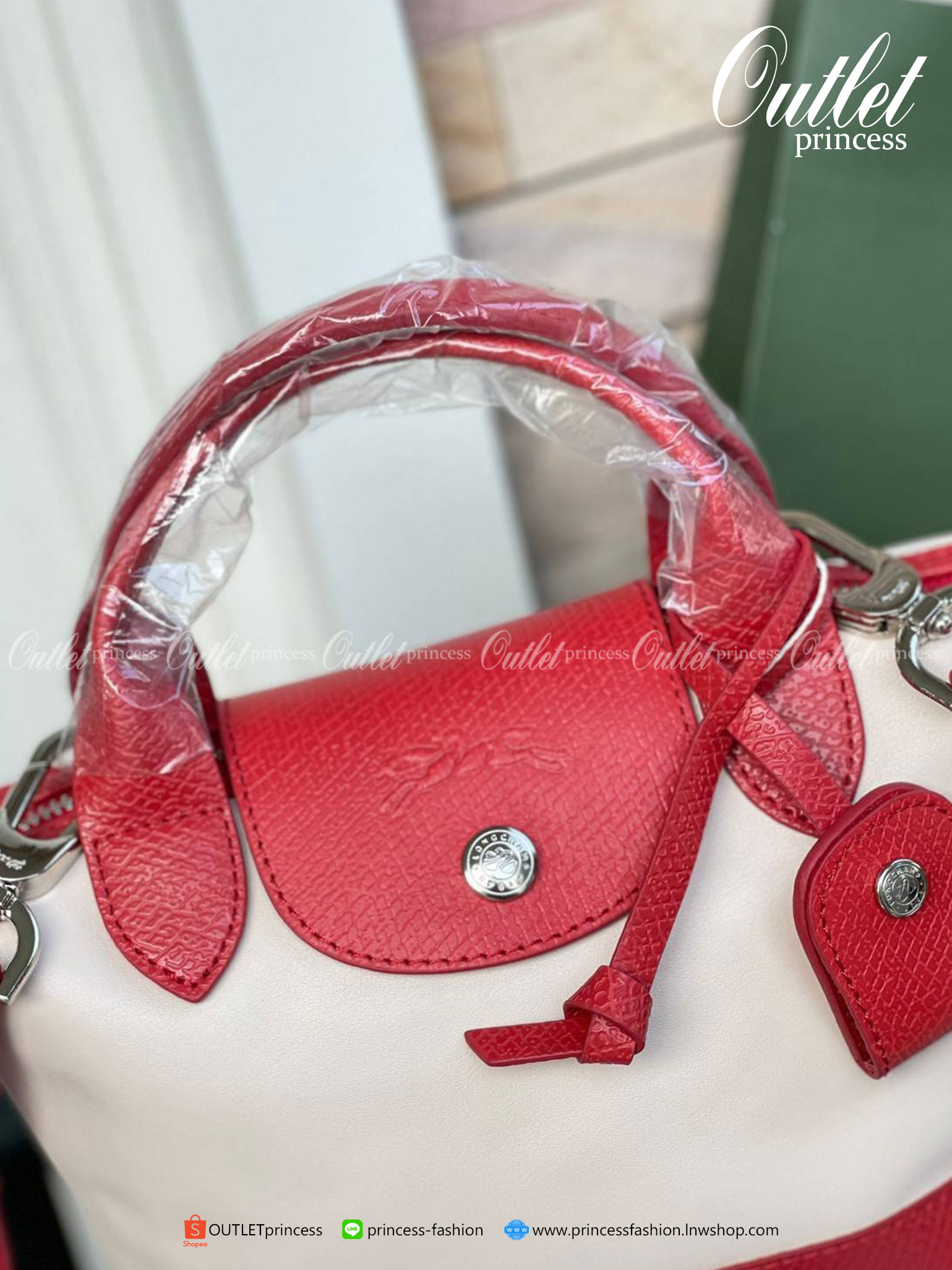 ของแท้ 100% Mini Size LONGCHAMP LE PLIAGE CUIR MAKE A WISH TOP HANDLE BAG XS