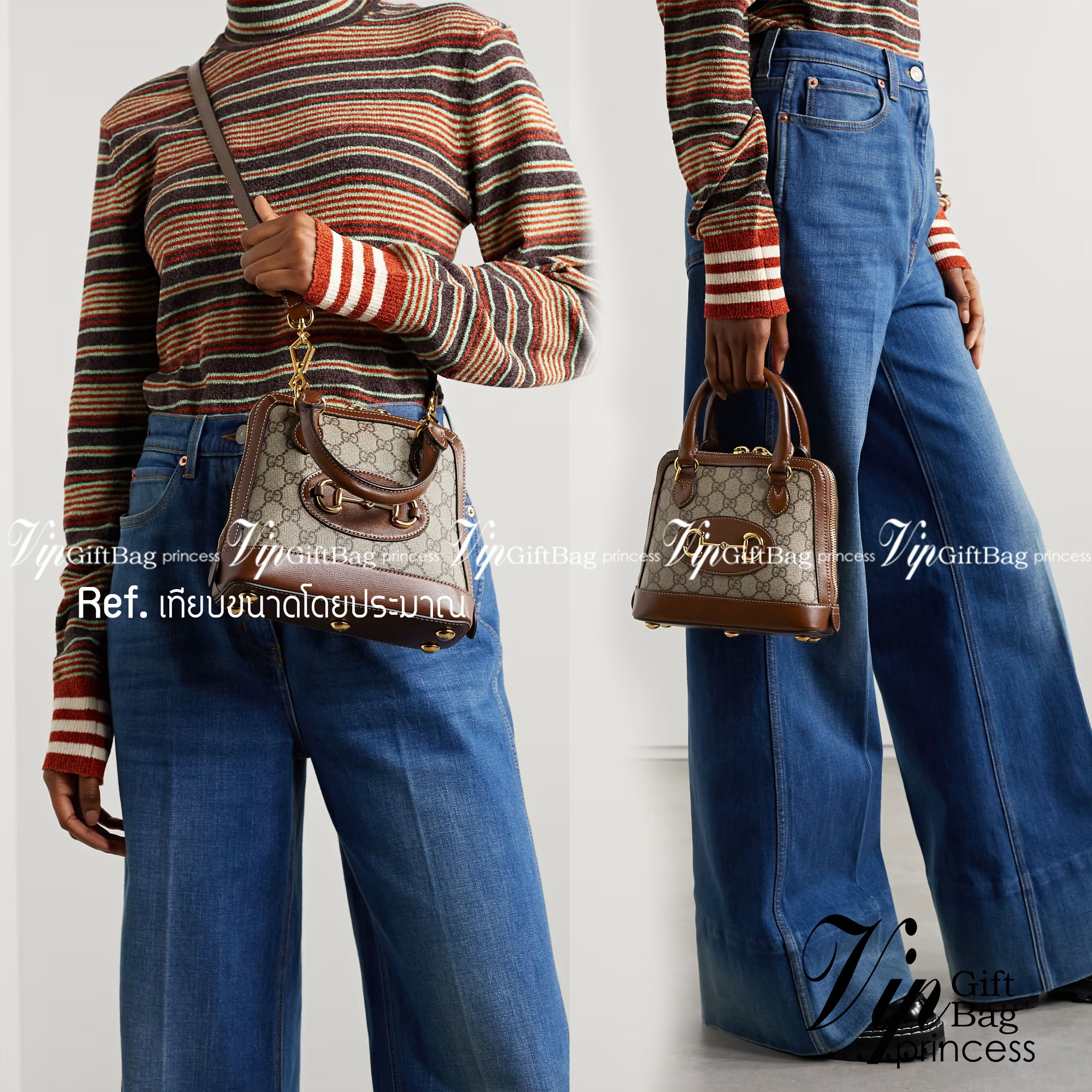 Gucci Horsebit 1955 mini top handle bag / Gucci Horsebit 1955 mini Tote bag กระเป๋าสะพายกุชชี่ รุ่นใหม่ สีใหม่ งานซิปคู่อะไหล่สีทอง มาพร้อมสายสะพายยาวถอดออกถือได้ งานสวยเป๊ะ ปั๊มทุกจุด ราคาสุดคุ้ม ภาพถ่ายจากงานขายจริง ใช้งานต่างประเทศได้
