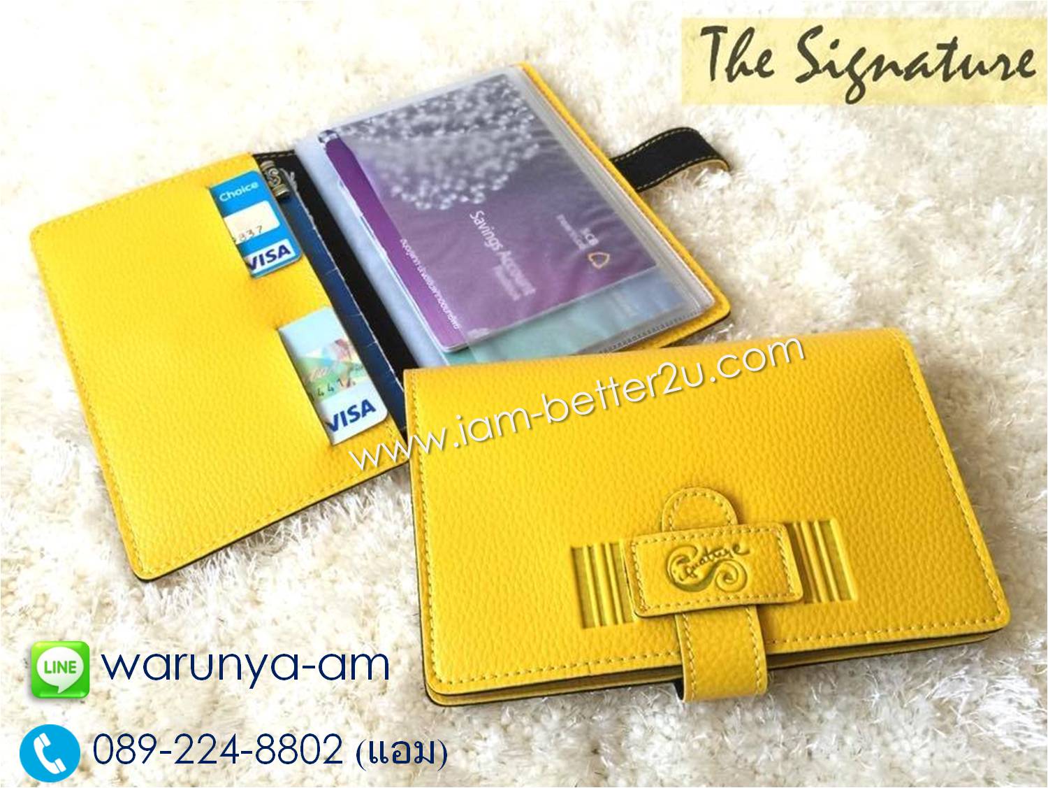กระเป๋าใส่สมุดบัญชี&ATM รุ่นสายสอด (Sashy Book Bank Holder)