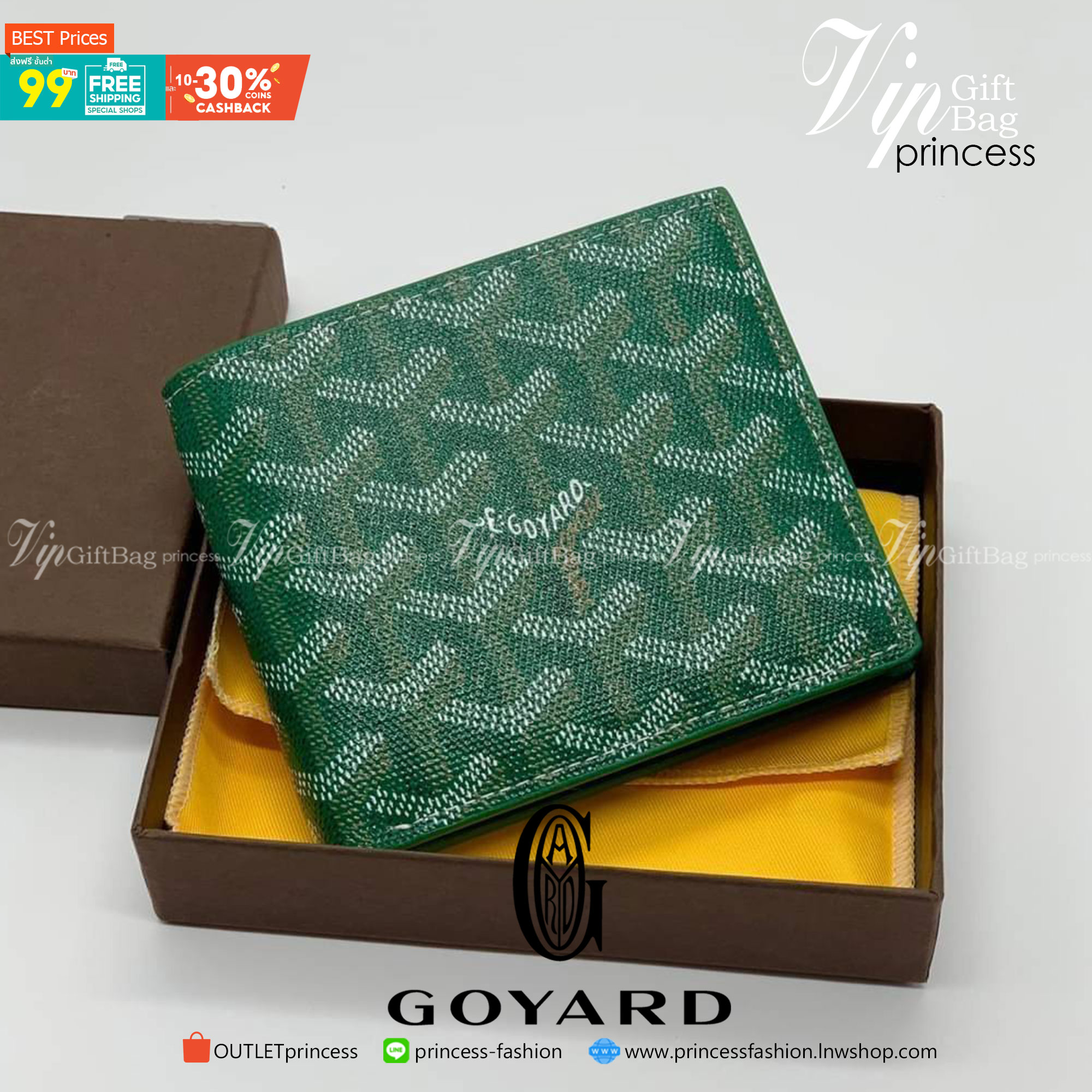 VIP GIFTbag 】GOYARD Victoire Bifold Wallet กระเป๋าสตางค์ผู้ชายใบสั้น พร้อมส่ง 4 สี พร้อมกล่องสวยหรูน่าใช้มากค่ะ