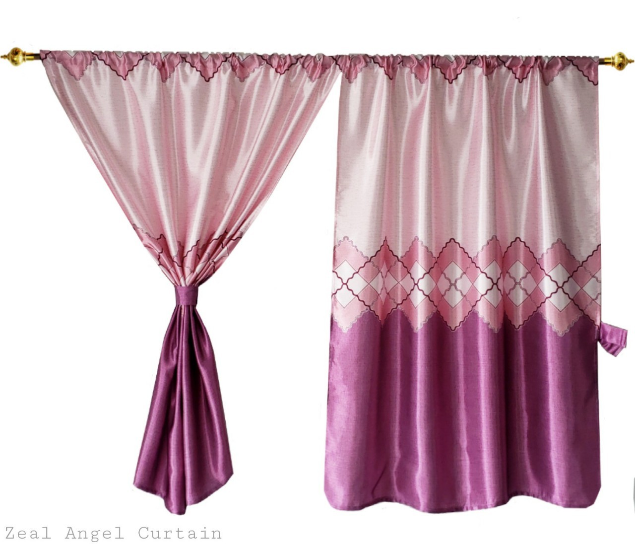 Zeal Angel ม่านสอด รุ่นมินนี่สีชมพู ก.105*ส.230ซม./ผืน