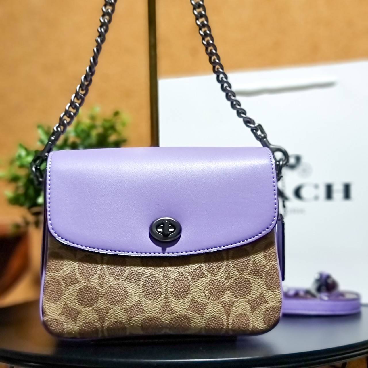 ของแท้ 💯% 】COACH 89089 CASSIE CROSSBODY 19 IN SIGNATURE CANVAS เรียบหรู ดูดี ต้องไอเท็มนี้เลยจ้า สีใหม่ล่าสุด!! พาสเทลละมุนมากๆ กระเป๋าถือ/สะพายข้าง สุดพิเศษ!! มีสายมาให้ถึง 3 แบบ!!