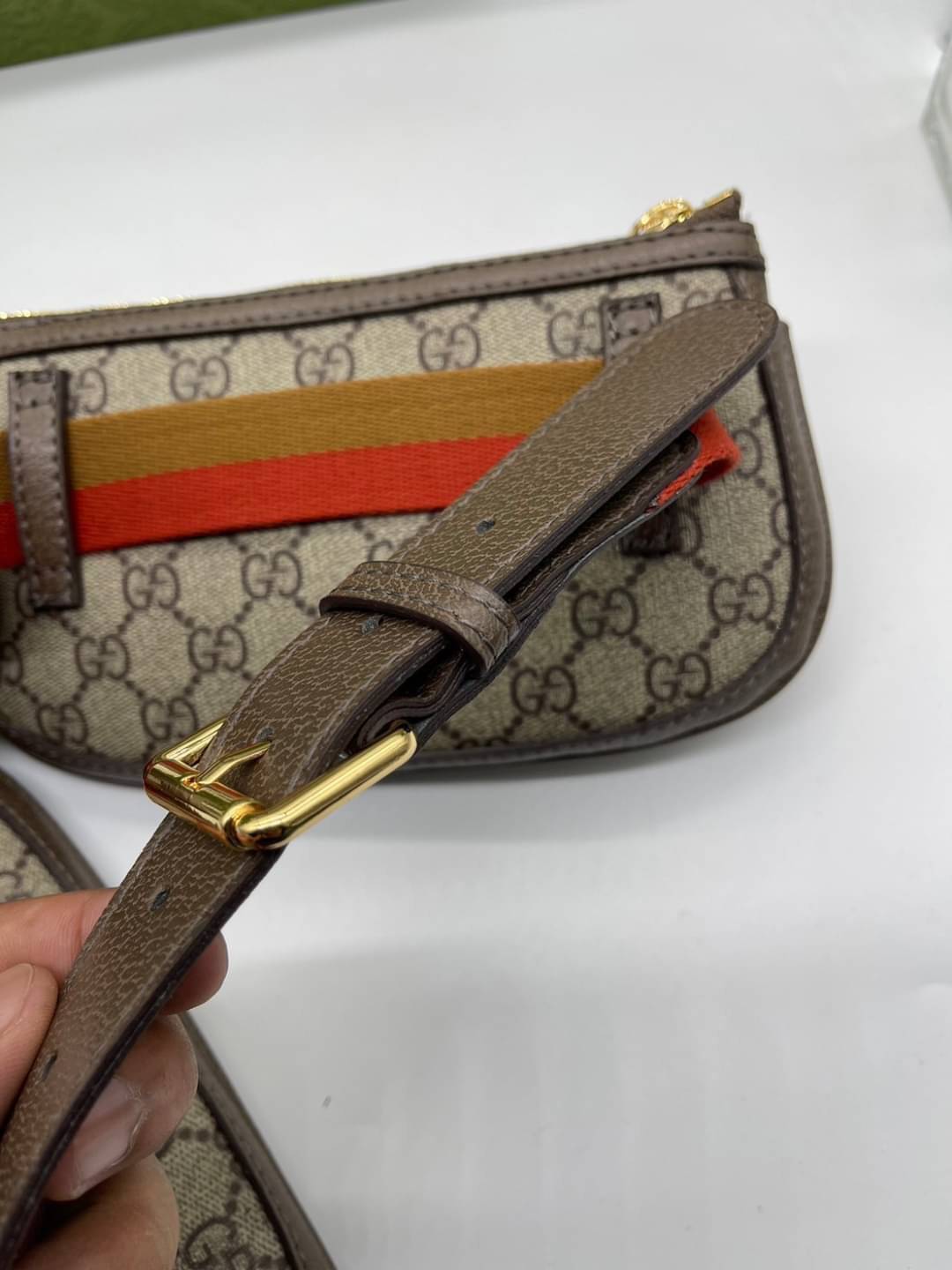 GUCCI Mini belt bag with round Interlocking G / Gucci Belt Bag เกรดออริจินอล กระเป๋าคาดเอว คาดอก เข้าเซ็ท 3 ใบ สุดคุ้ม รูปทรงเรขาคณิตนำเสนอใหม่อีกครั้งในคอลเล็กชั่น Gucci Love Parade