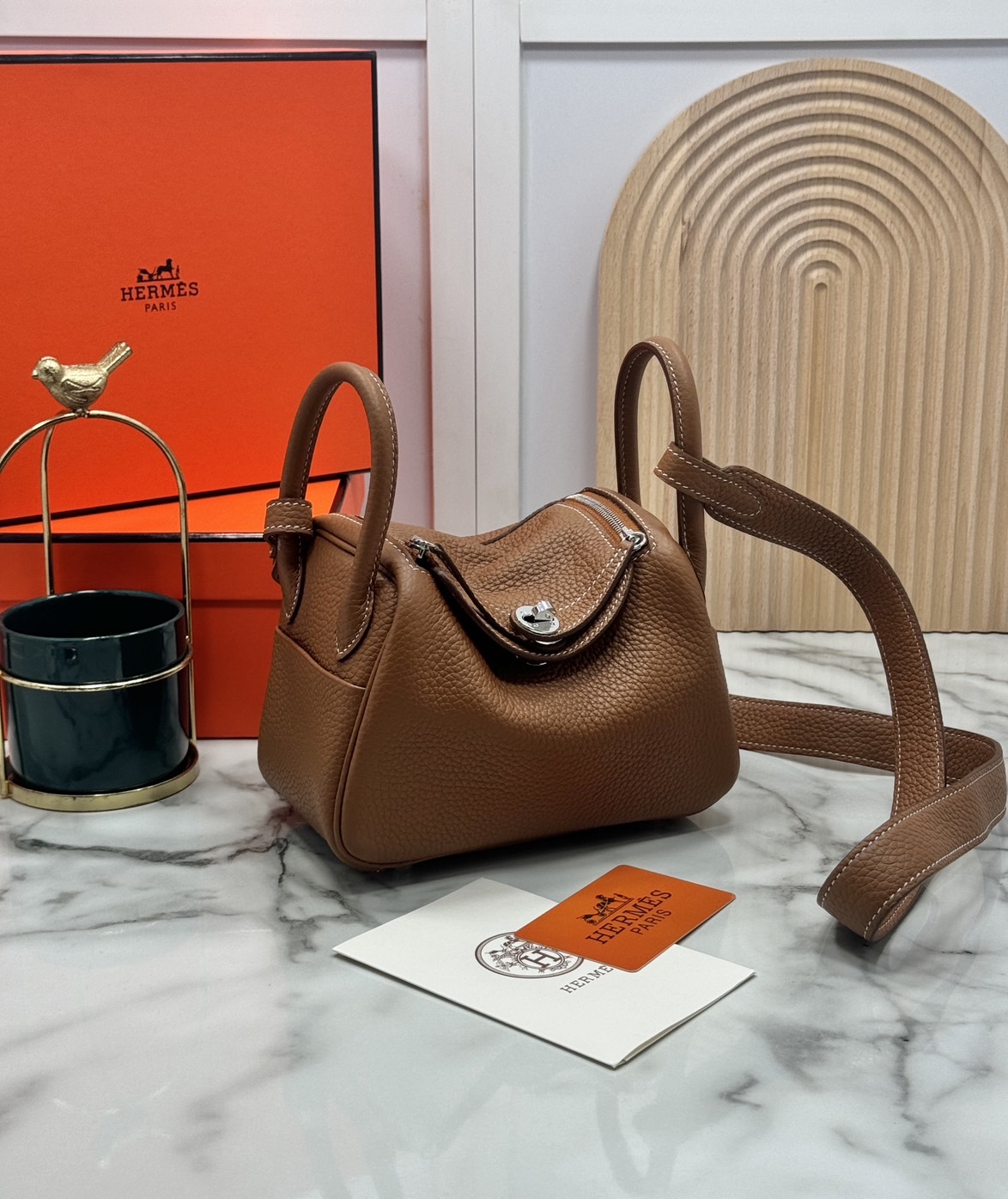 ORI หนังแท้ | HERMES lindy 19cm กระเป๋าสะพาย นิยามความหรูหราระดับมาสเตอร์พีช 🤍 สินค้าเกรดออริจินอล หนังแท้