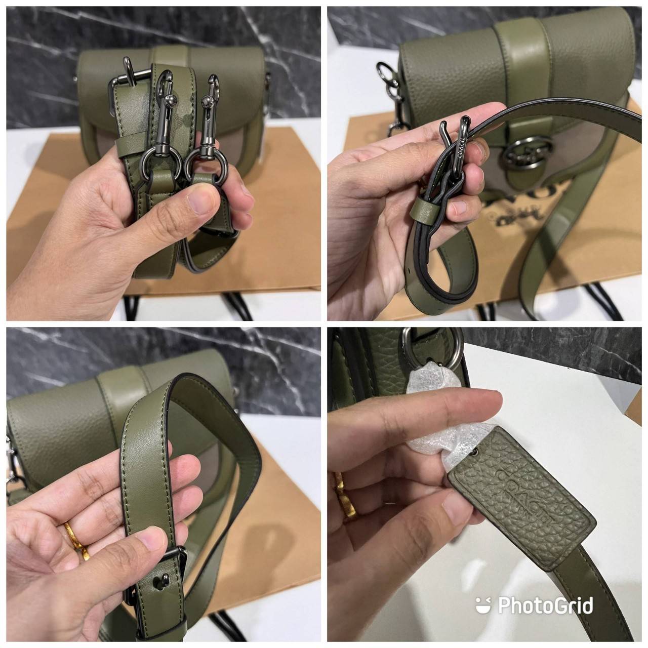 OUTLET 】COACH C2805 GEORGIE SADDLE BAG ใบงาม น้องน่ารัก สุดเรียบหรู เลยทีเดียว วัสดุหนังpebble ตัวกระเป๋าหนังแท้ ตรงกลางตัดกำมะหยี่เพิ่มความหรูหราอย่างลงตัว ภายในกระเป๋ามีช่องเอนกประสงค์กระดุมแป๊ก ซับในผ้า ด้านนอกกระเป๋าเปิด สายสะพายถอดปรับระดับ สำหรับสะพ