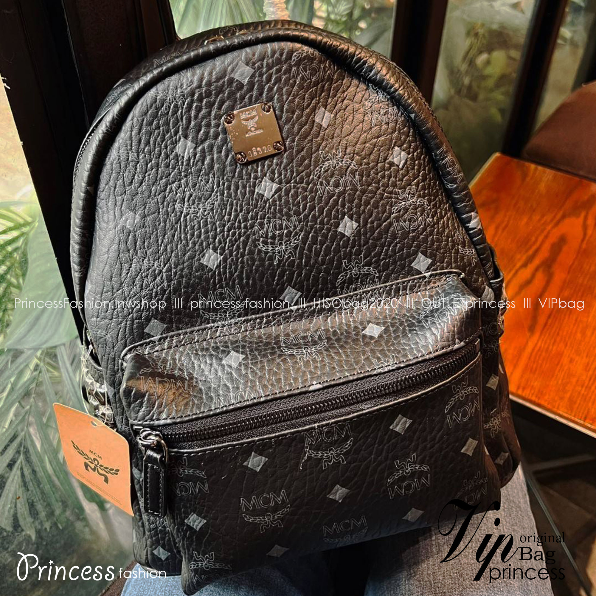 M.C.M Stark Side Studs Backpack in Visetos กระเป๋าเป้คลาสสิก รุ่นที่สามารถใช้งานได้ตลอดทั้งวันและได้ทั้งชาย/หญิง 🧡เกรดท็อปออริ เทียบแท้ 1:1 เกรดดีสุด ใช้งานต่างประเทศได้
