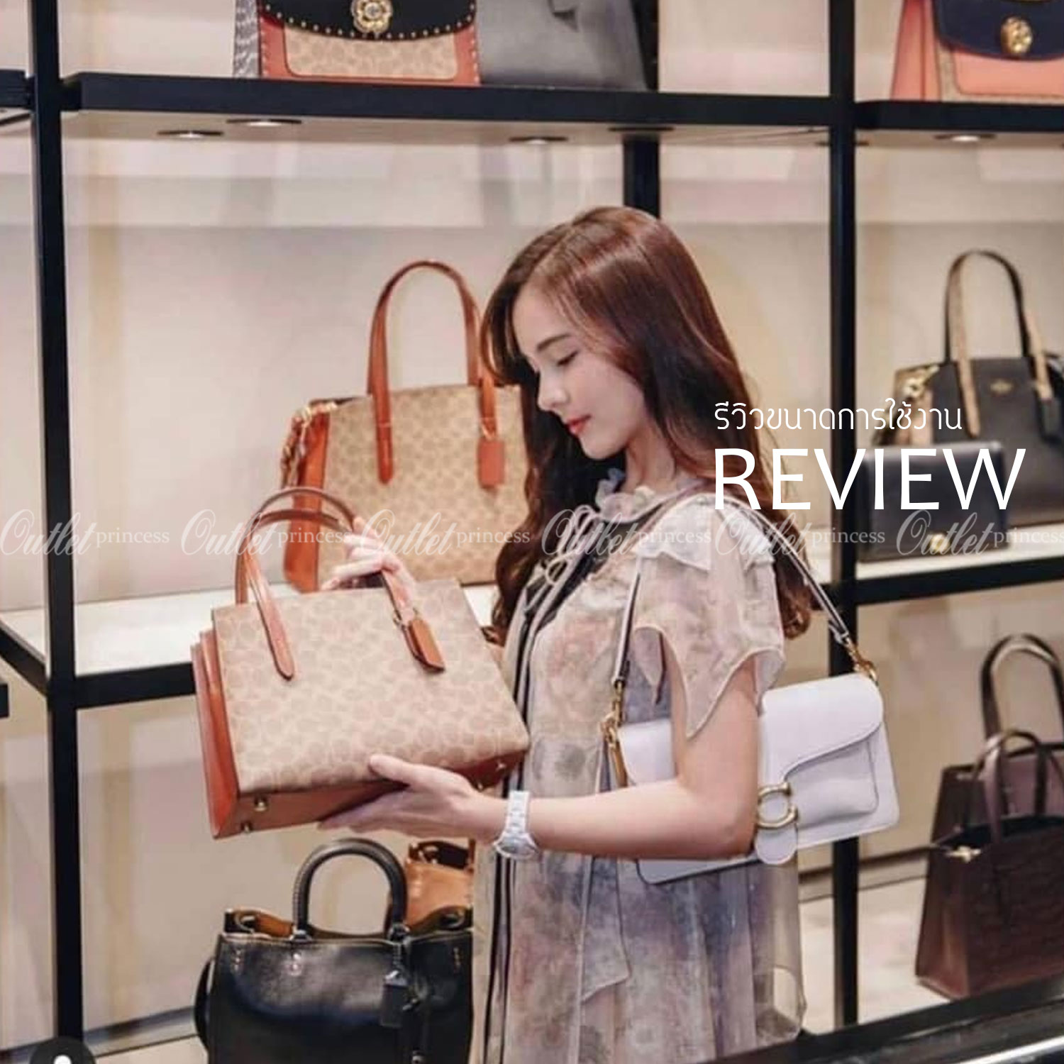 COACH Signature Charlie Medium Satchel พร้อมส่ง 2 สี